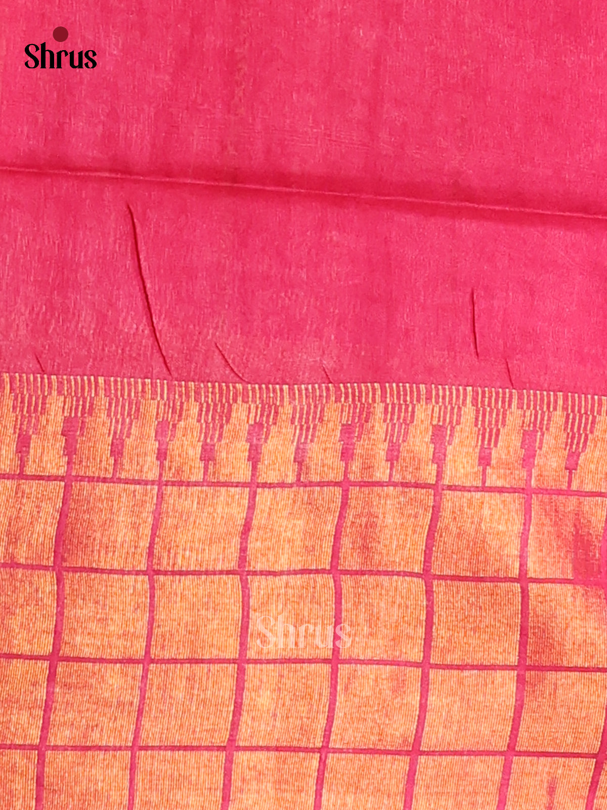 Pink - shibori saree - Shop on Shrus.com