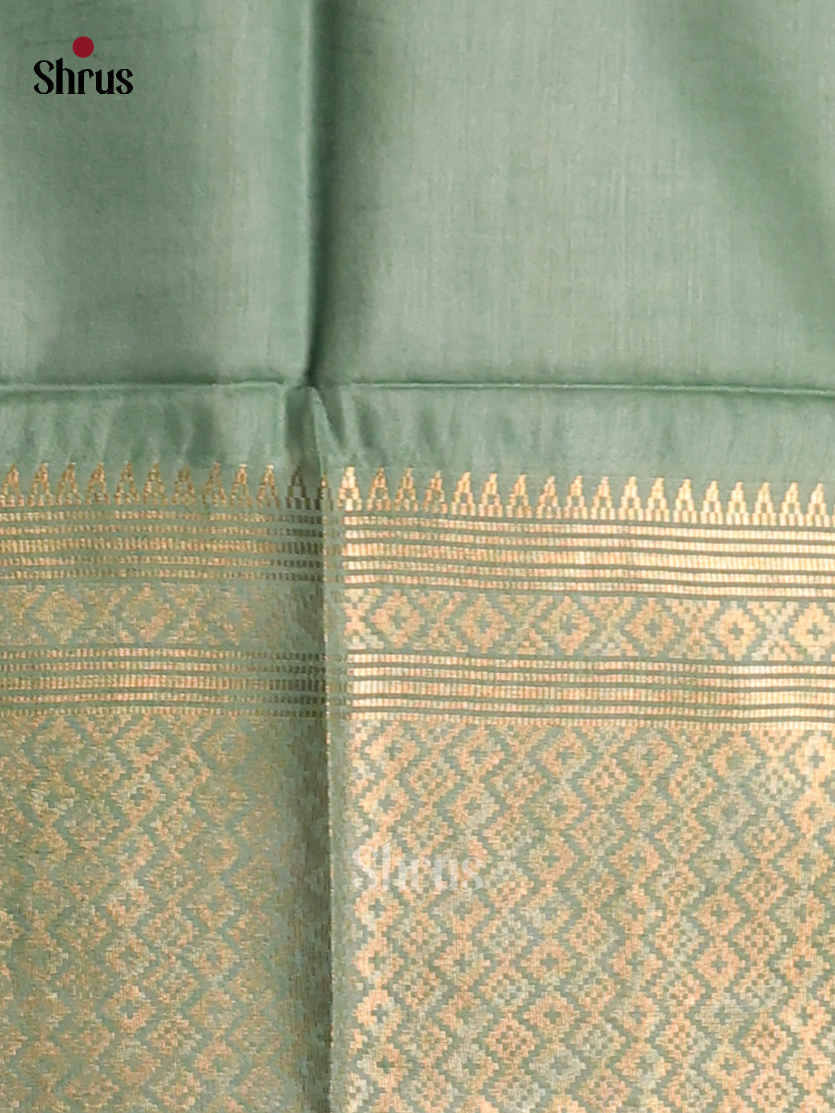Green & Grey Green - shibori saree - Shop on Shrus.com