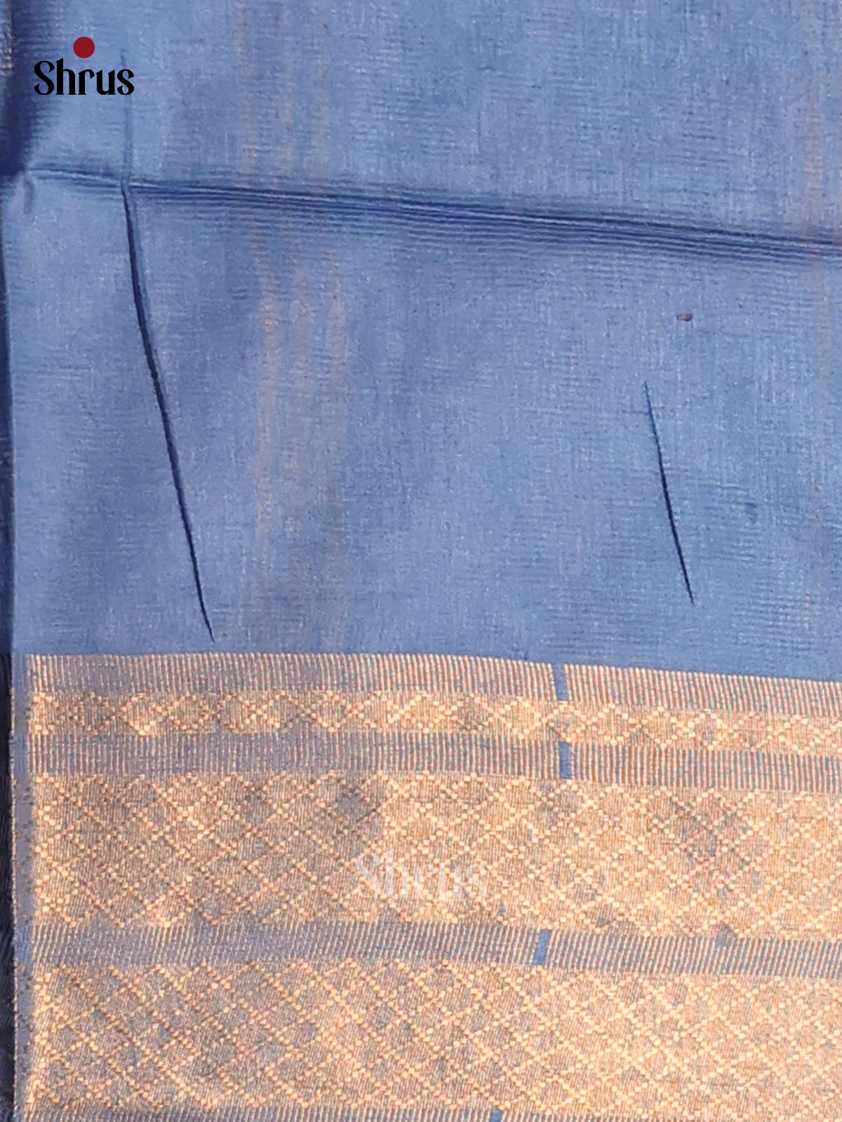 Dark Blue & Blue- shibori saree - Shop on Shrus.com