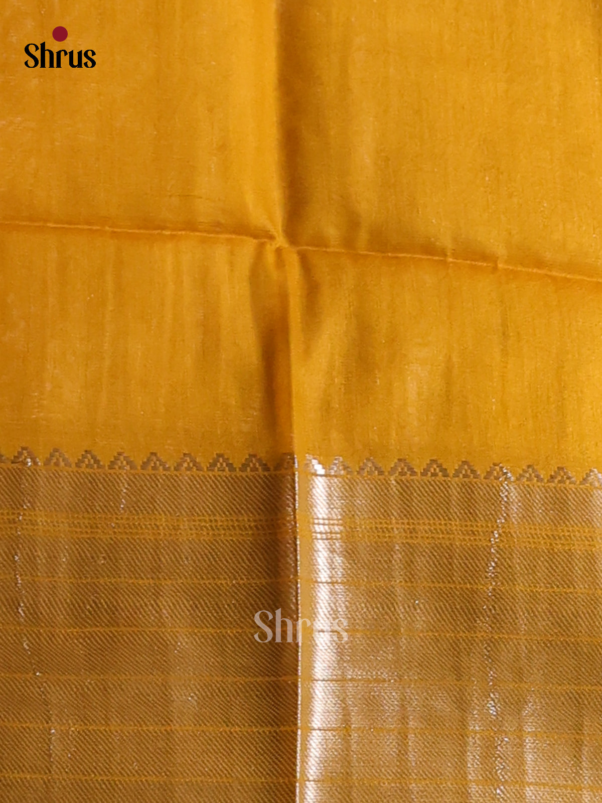 Brown & Yellow - shibori saree - Shop on Shrus.com