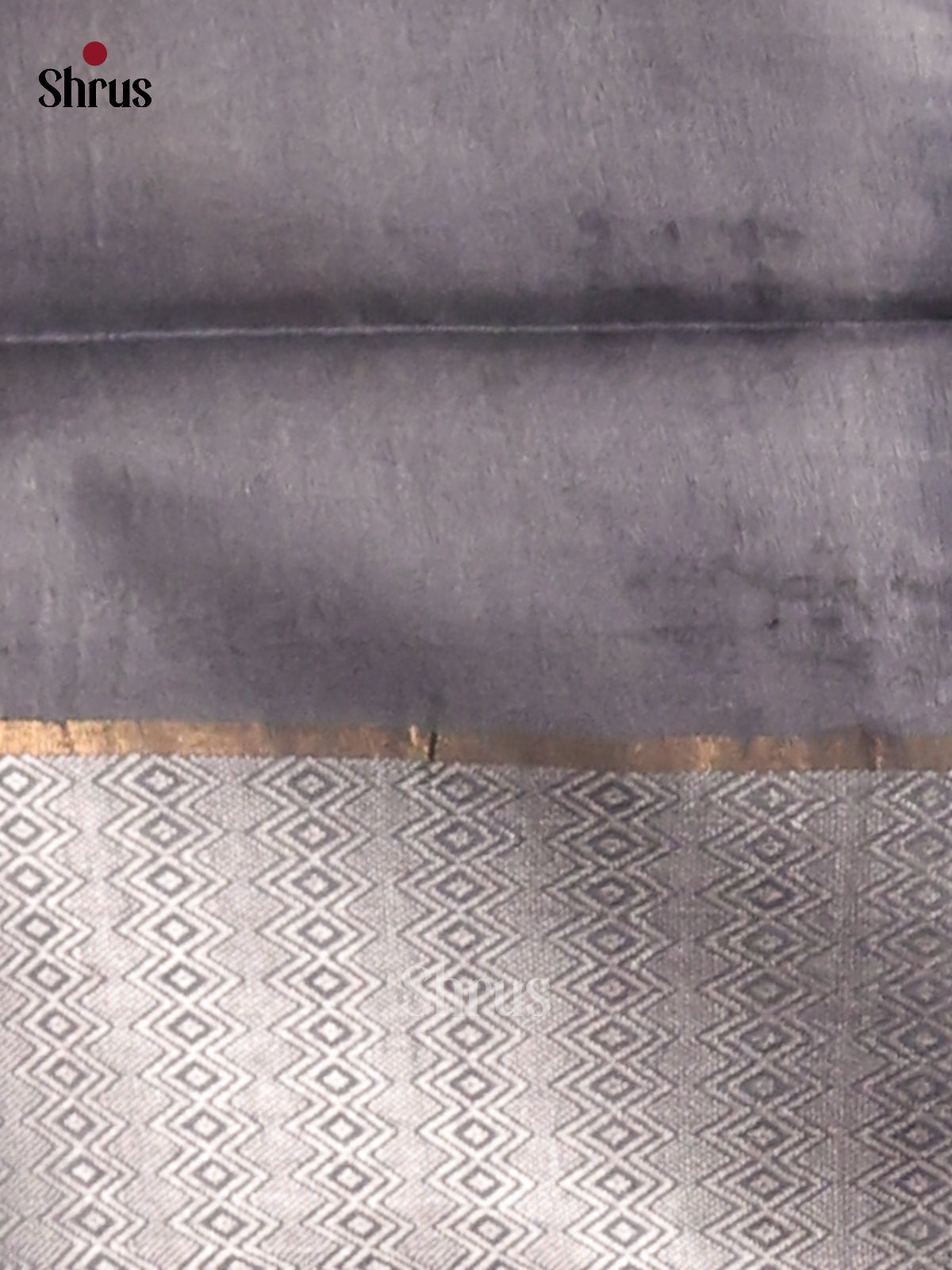 Black with Grey- Shibori Saree - Shop on Shrus.com