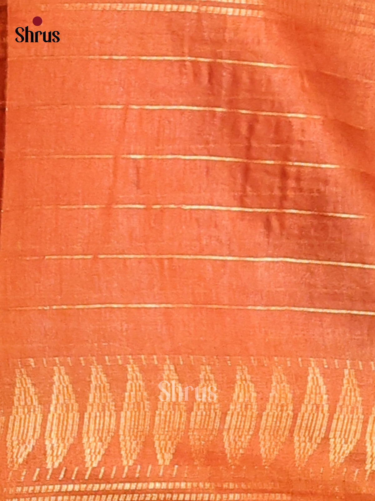 Violet with Orange - Shibori Saree - Shop on Shrus.com