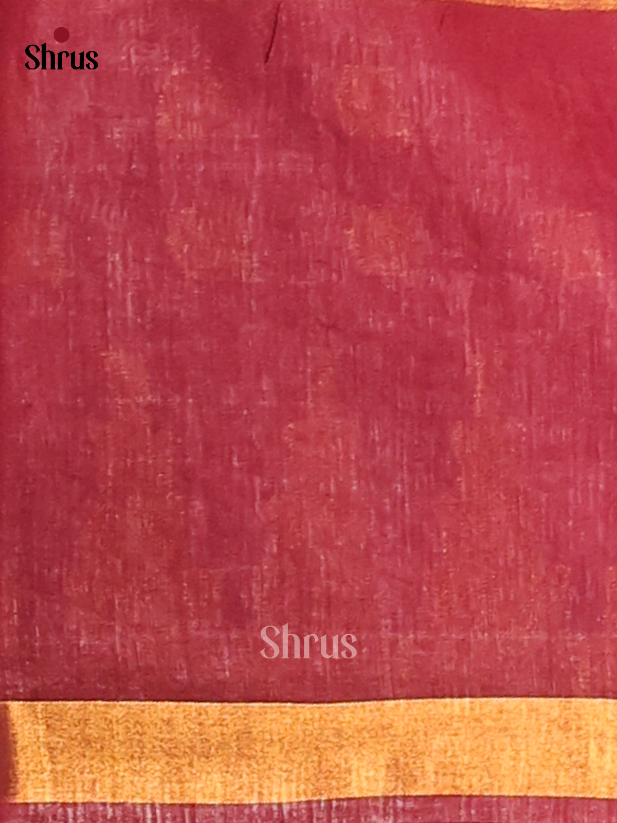 Cream with Maroon - Shibori Saree - Shop on Shrus.com