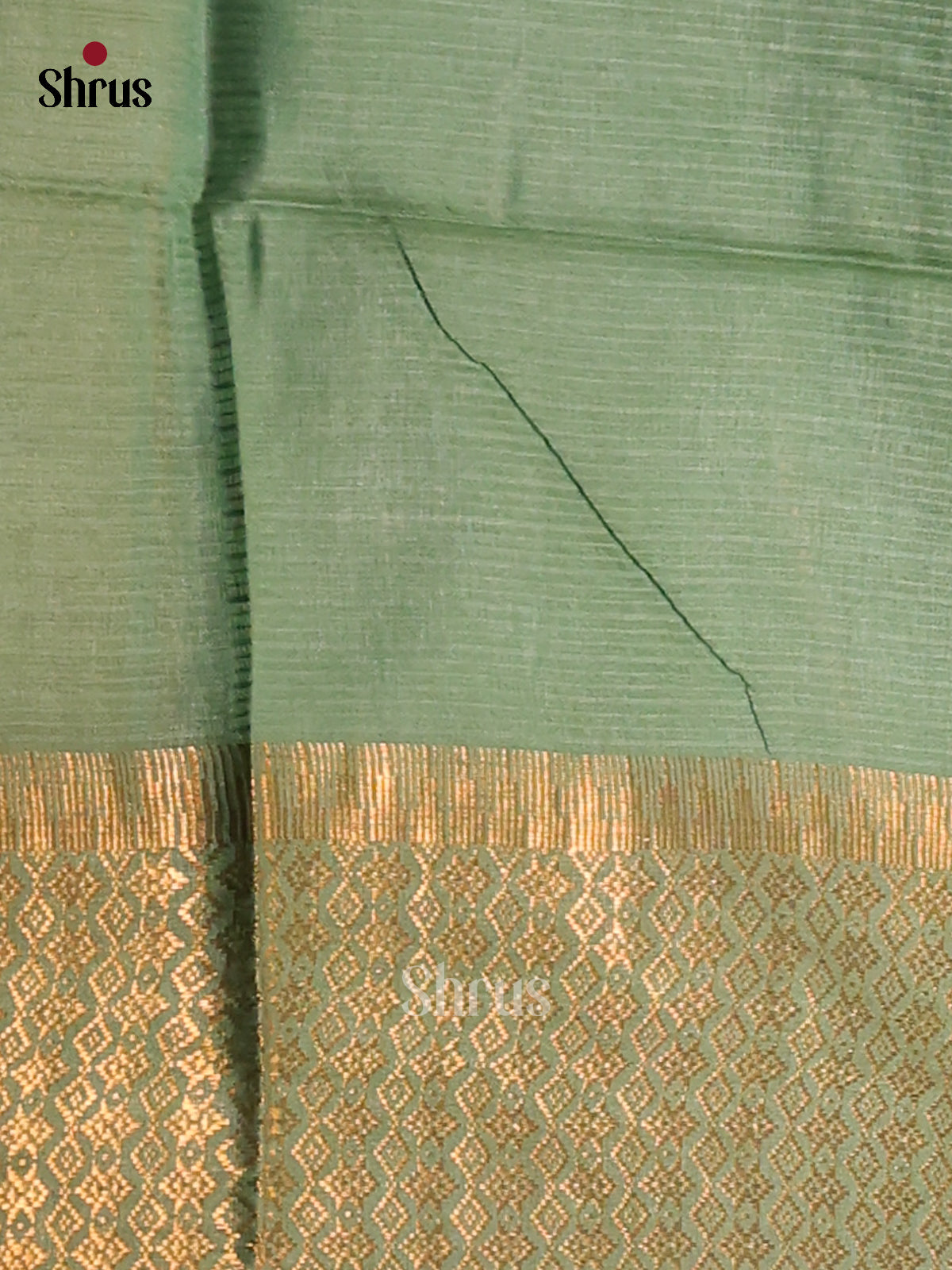 Green & Grey Green - shibori saree - Shop on Shrus.com