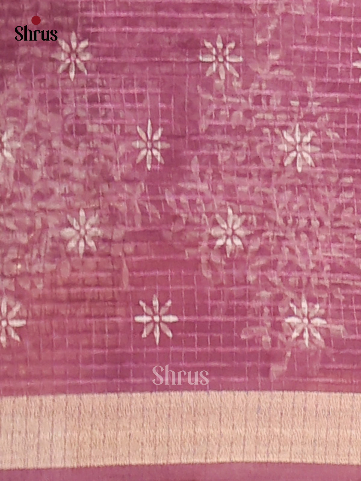 Purple - Kota Cotton Saree - Shop on Shrus.com