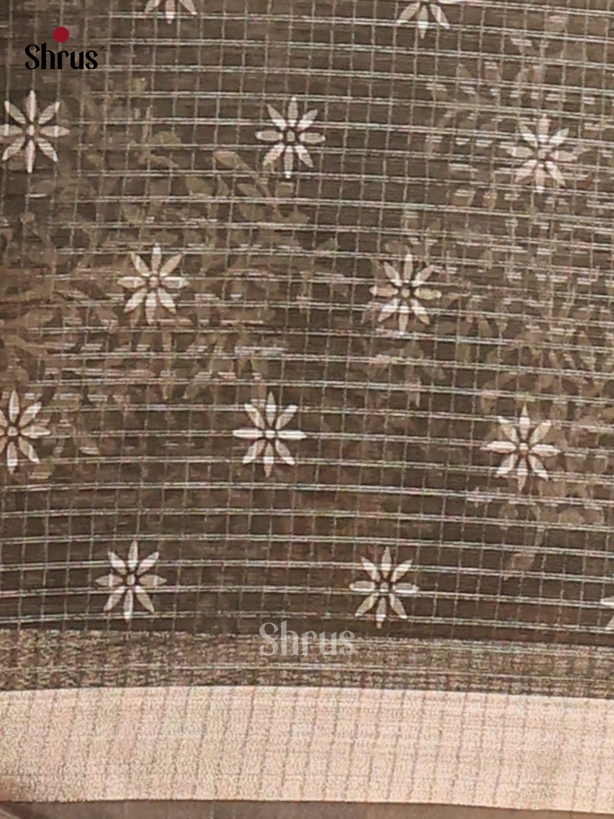 Elephant Grey - Kota Cotton Saree - Shop on Shrus.com