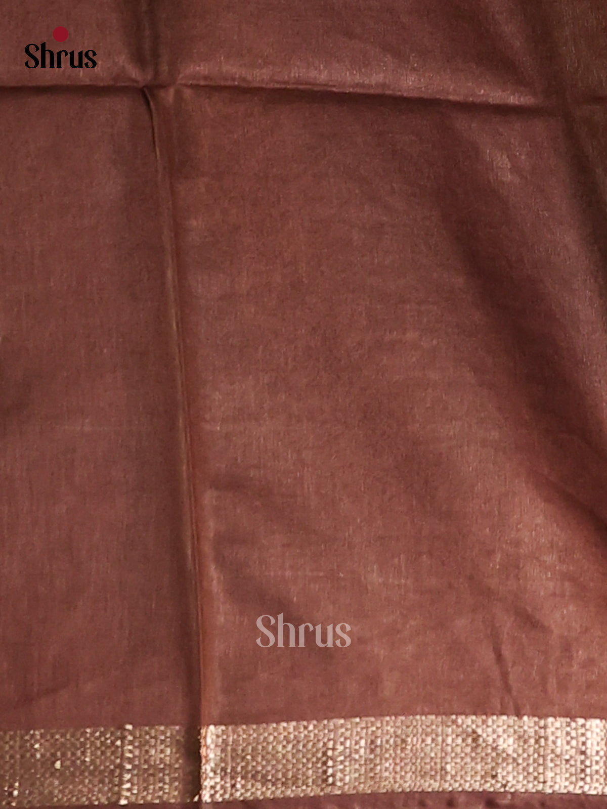 Beige & Brown- Semi Tussar Saree - Shop on Shrus.com