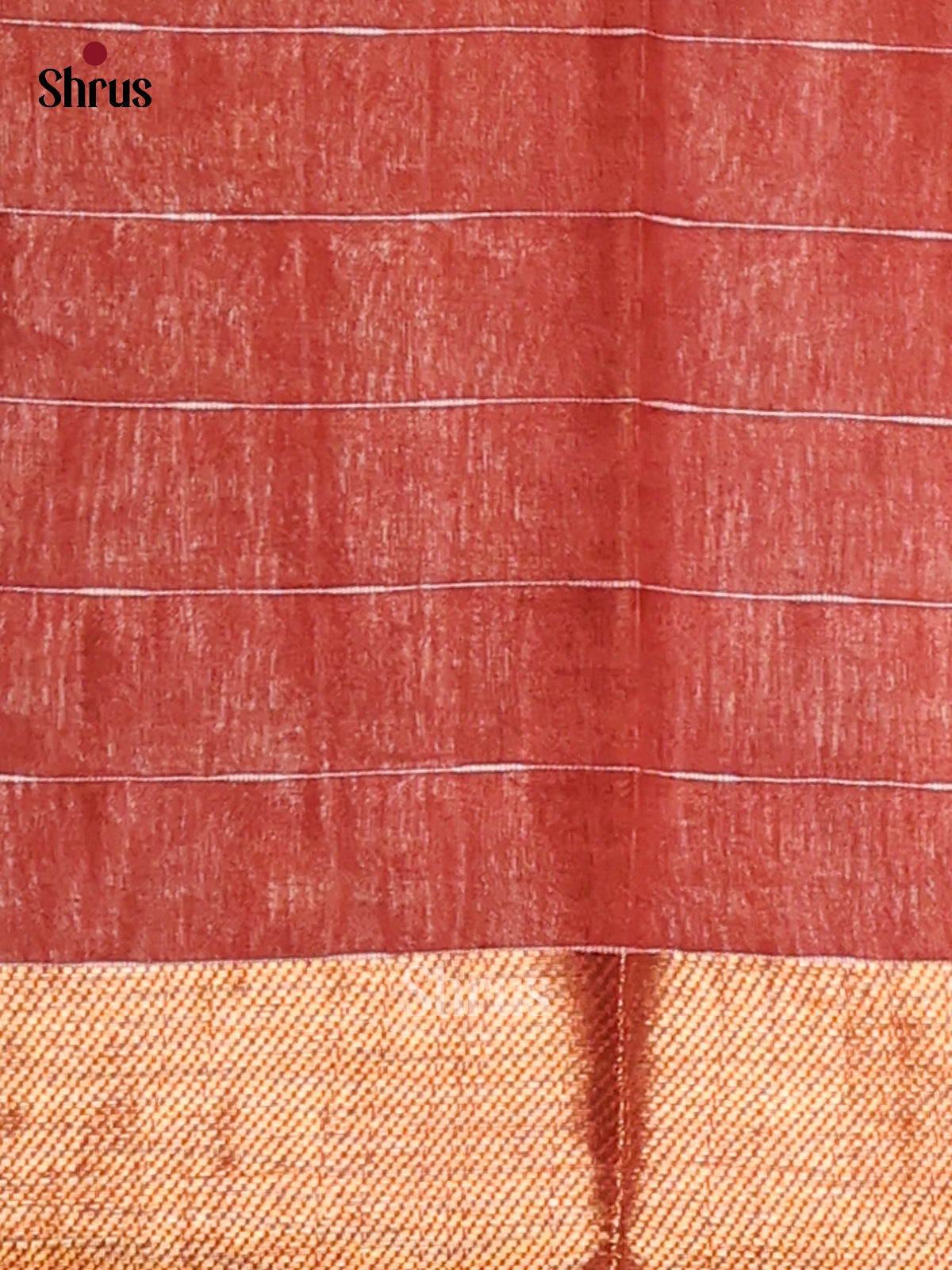 Blue & Brown- Semi Tussar Saree - Shop on Shrus.com
