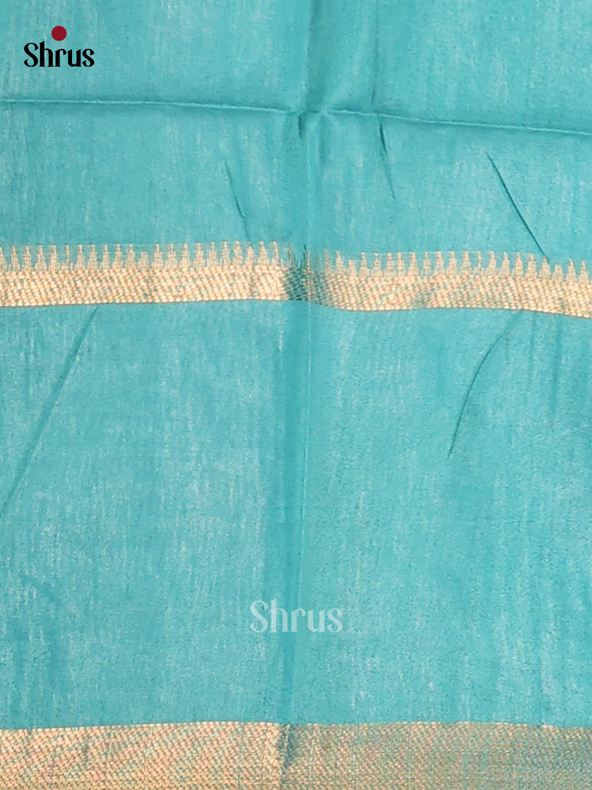 Maroon & Teal - Semi Tussar Saree - Shop on Shrus.com