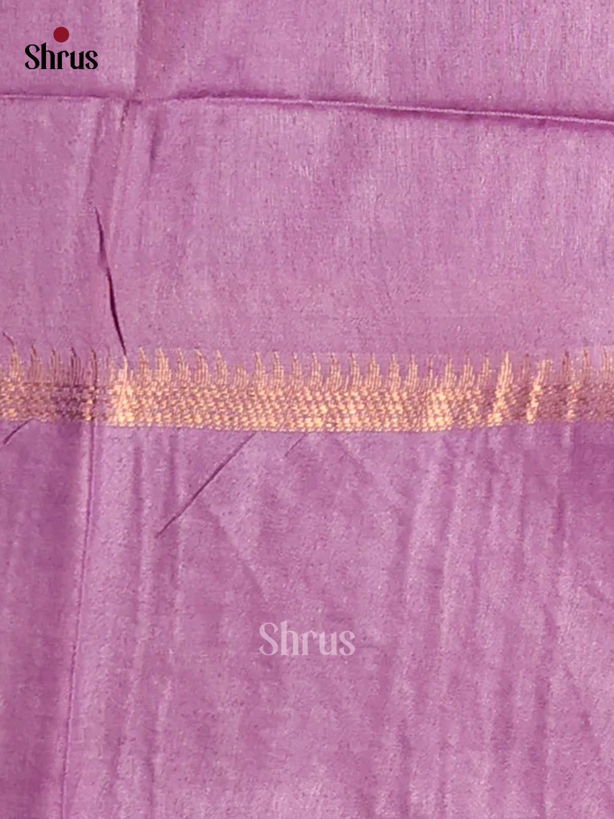 Brown & Lavender - Semi Tussar Saree - Shop on Shrus.com