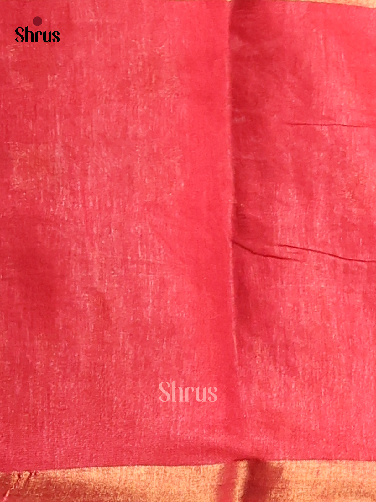 Blue & Orangish Pink - Semi Tussar Saree - Shop on Shrus.com