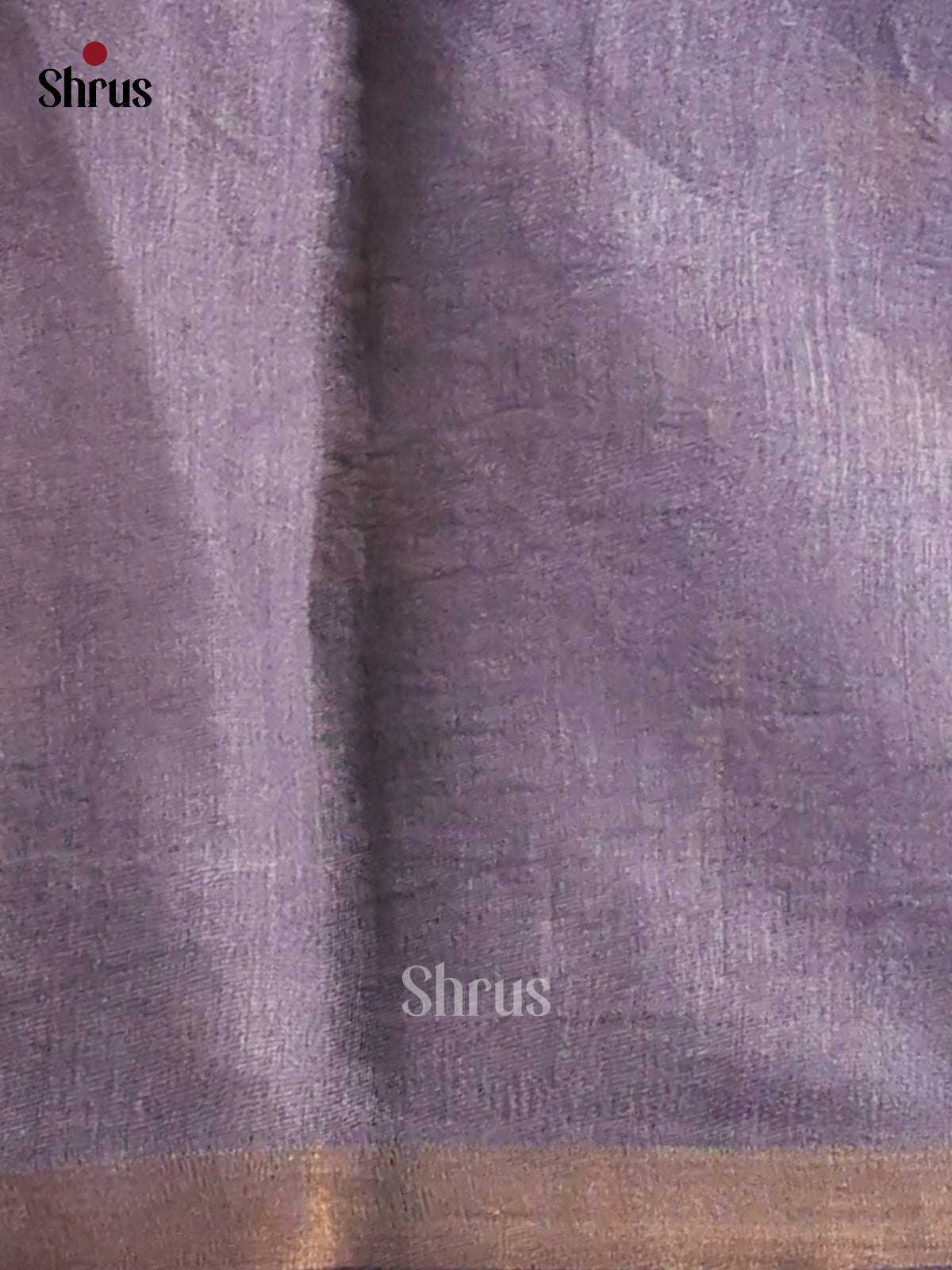 Blue & Lavender- Semi Tussar Saree - Shop on Shrus.com