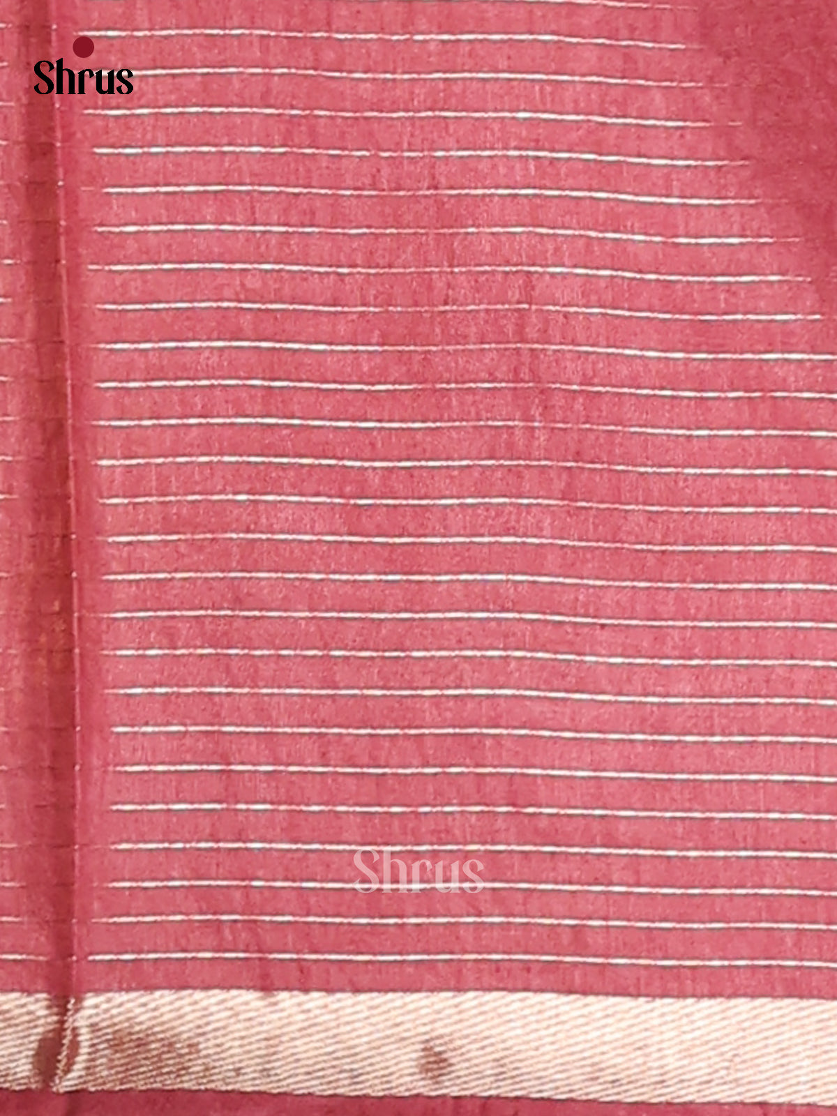 Green & Maroon- Semi Tussar Saree - Shop on Shrus.com