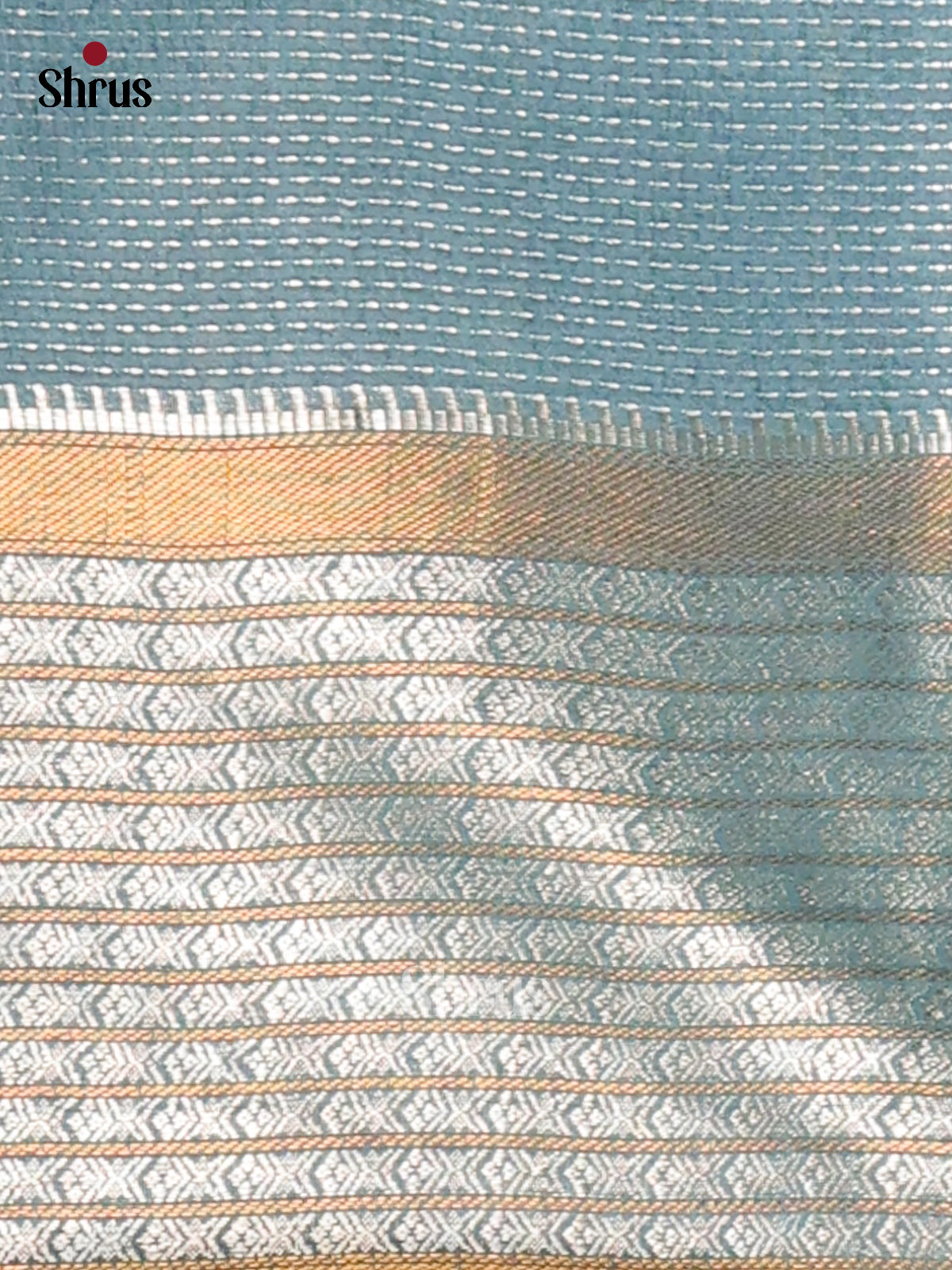 Blue- Semi Tussar Saree - Shop on Shrus.com