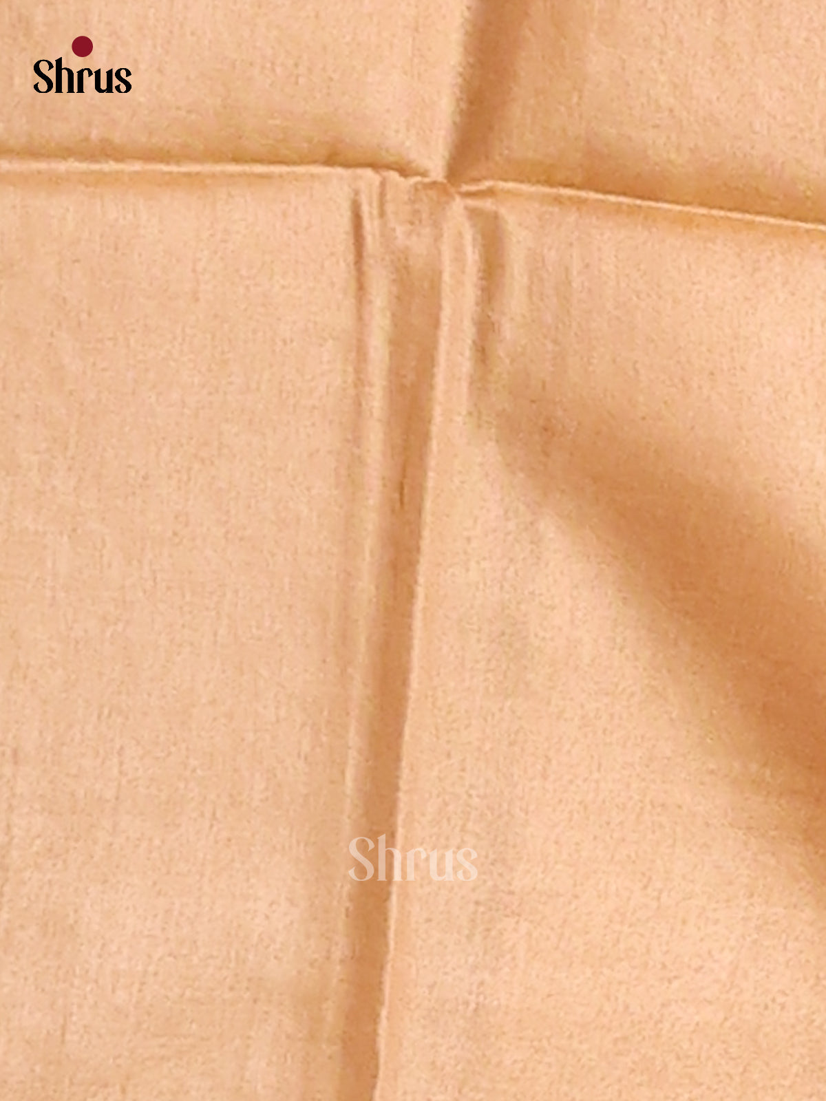 Peach(Single Tone)- Semi Tussar Saree - Shop on Shrus.com