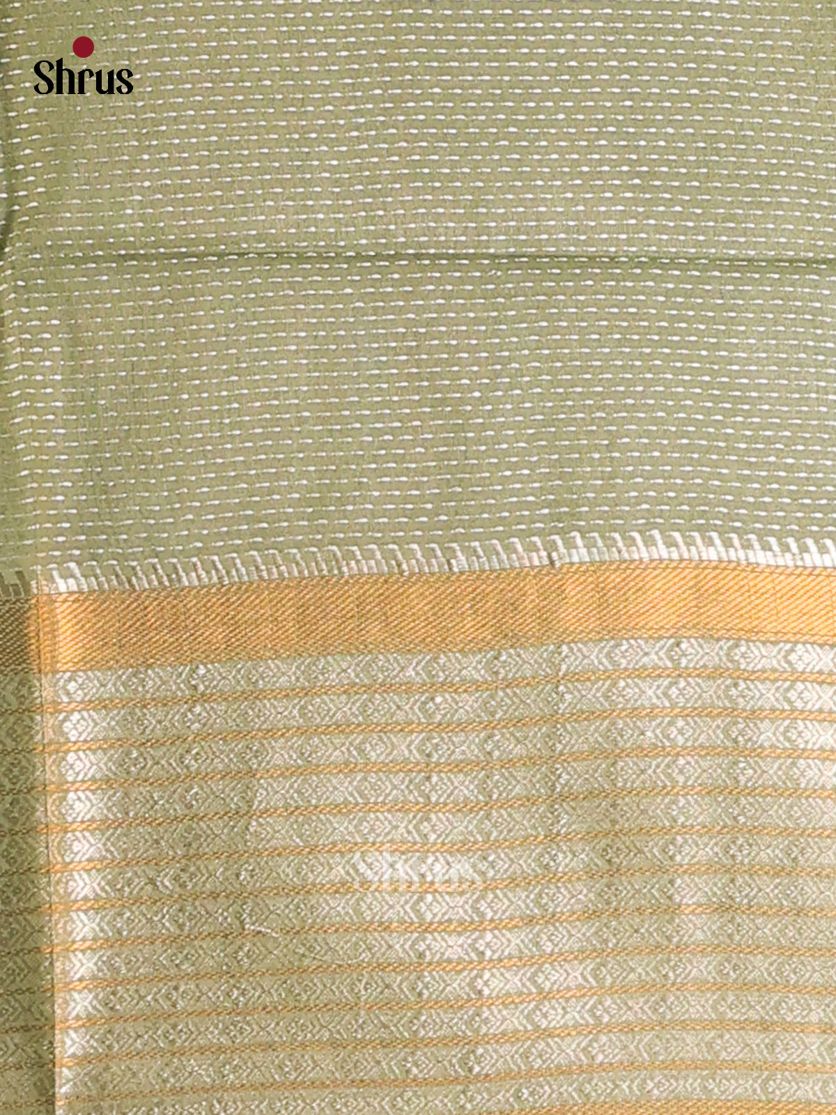 Green- Semi Tussar Saree - Shop on Shrus.com