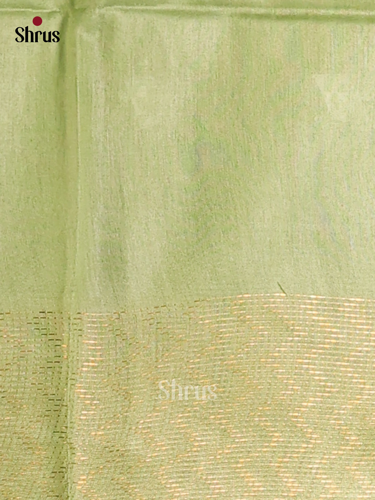 Orange & Pista Green- Semi Tussar Saree - Shop on Shrus.com