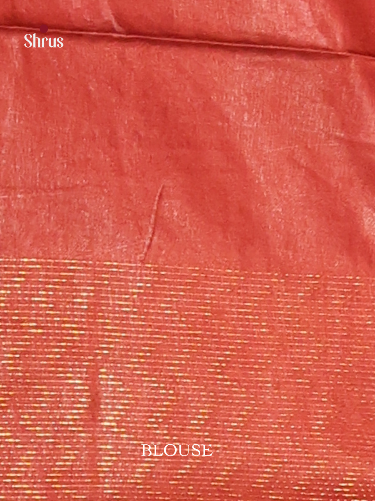 Blue & Red - Semi Tussar saree - Shop on Shrus.com