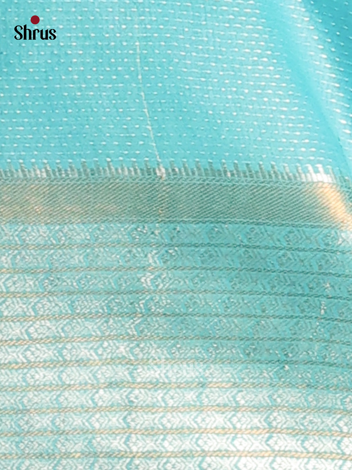 SKy Blue(Single tone)- Semi Tussar Saree - Shop on Shrus.com