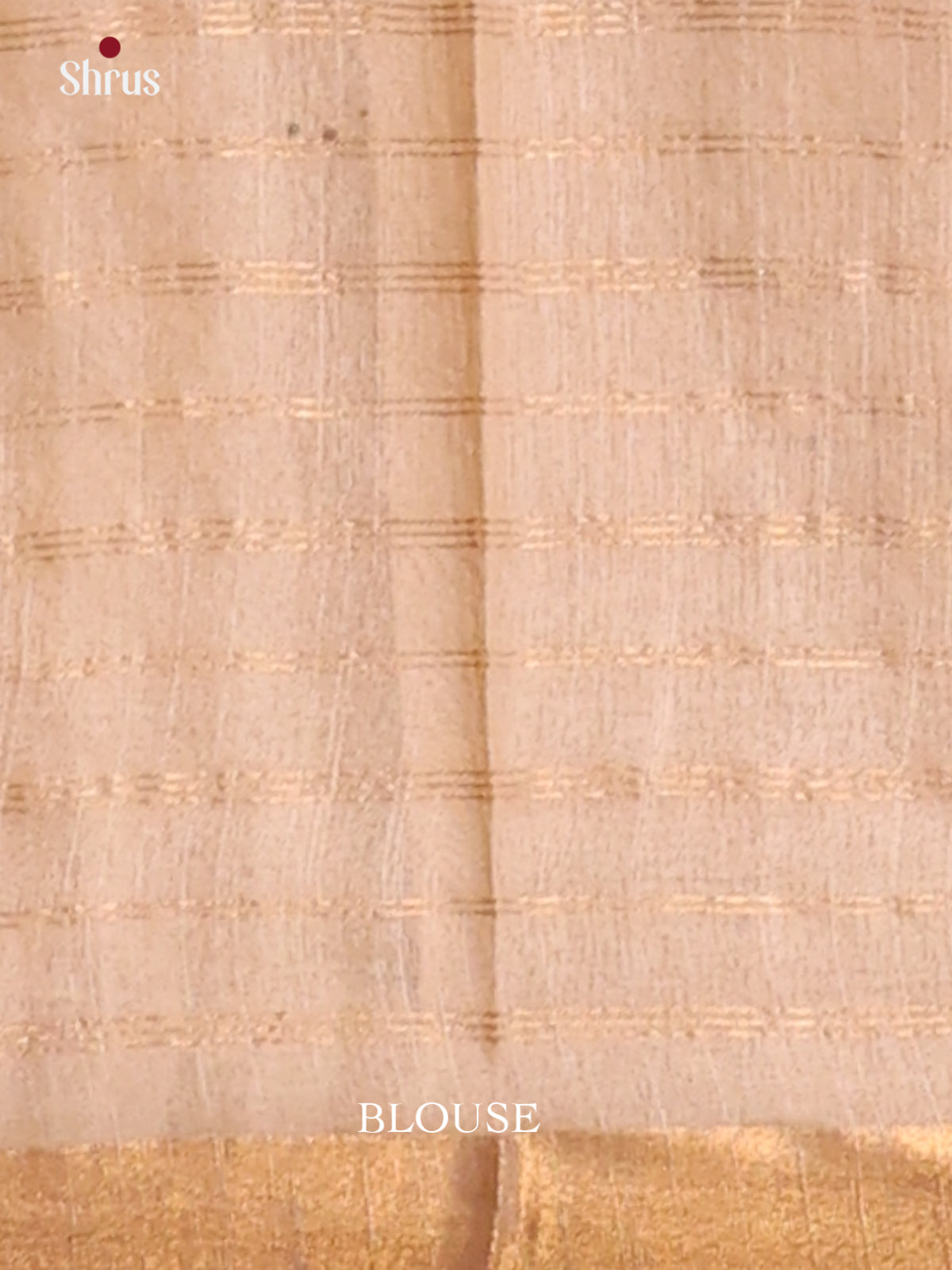 Pink & Cream - Semi Tussar Saree - Shop on Shrus.com