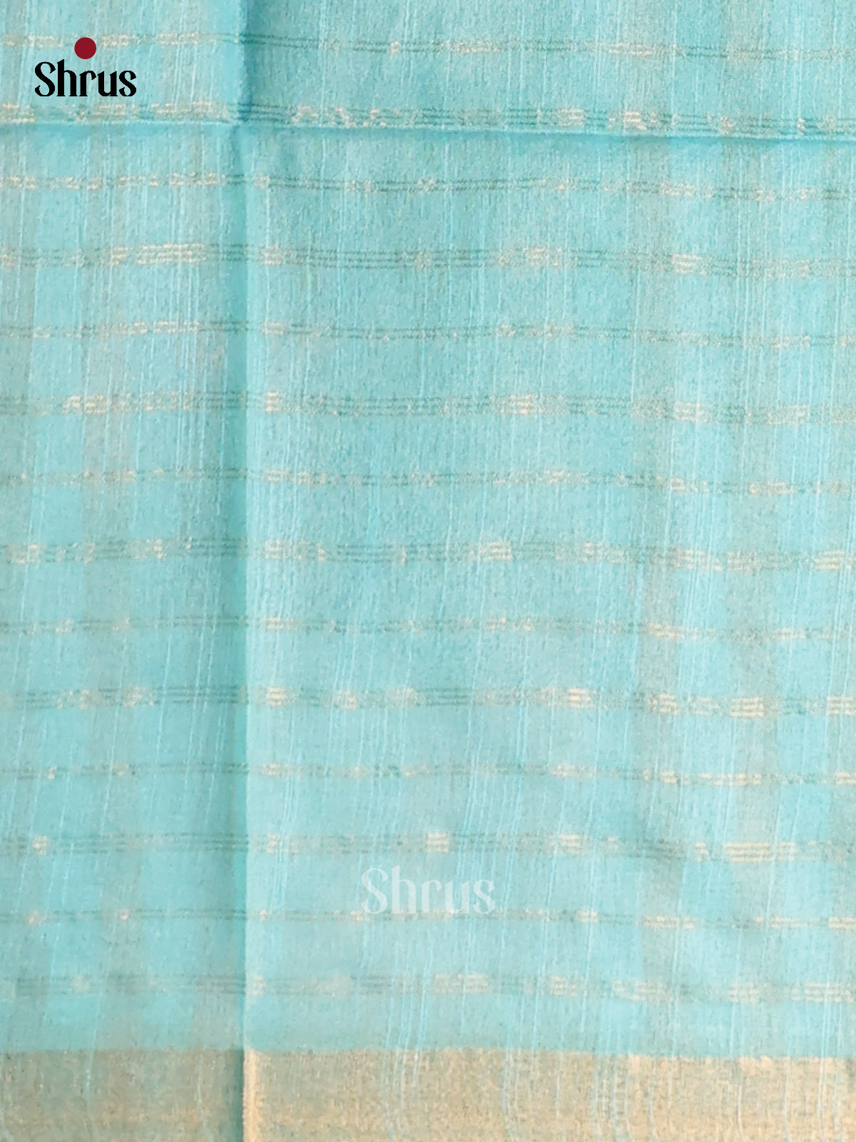 Peach & Blue- Semi Tussar Saree - Shop on Shrus.com