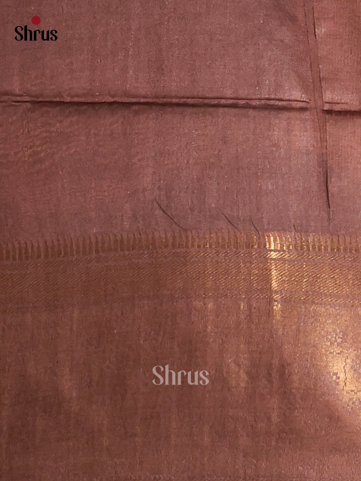 Beige & Brown- Semi Tussar Saree - Shop on Shrus.com