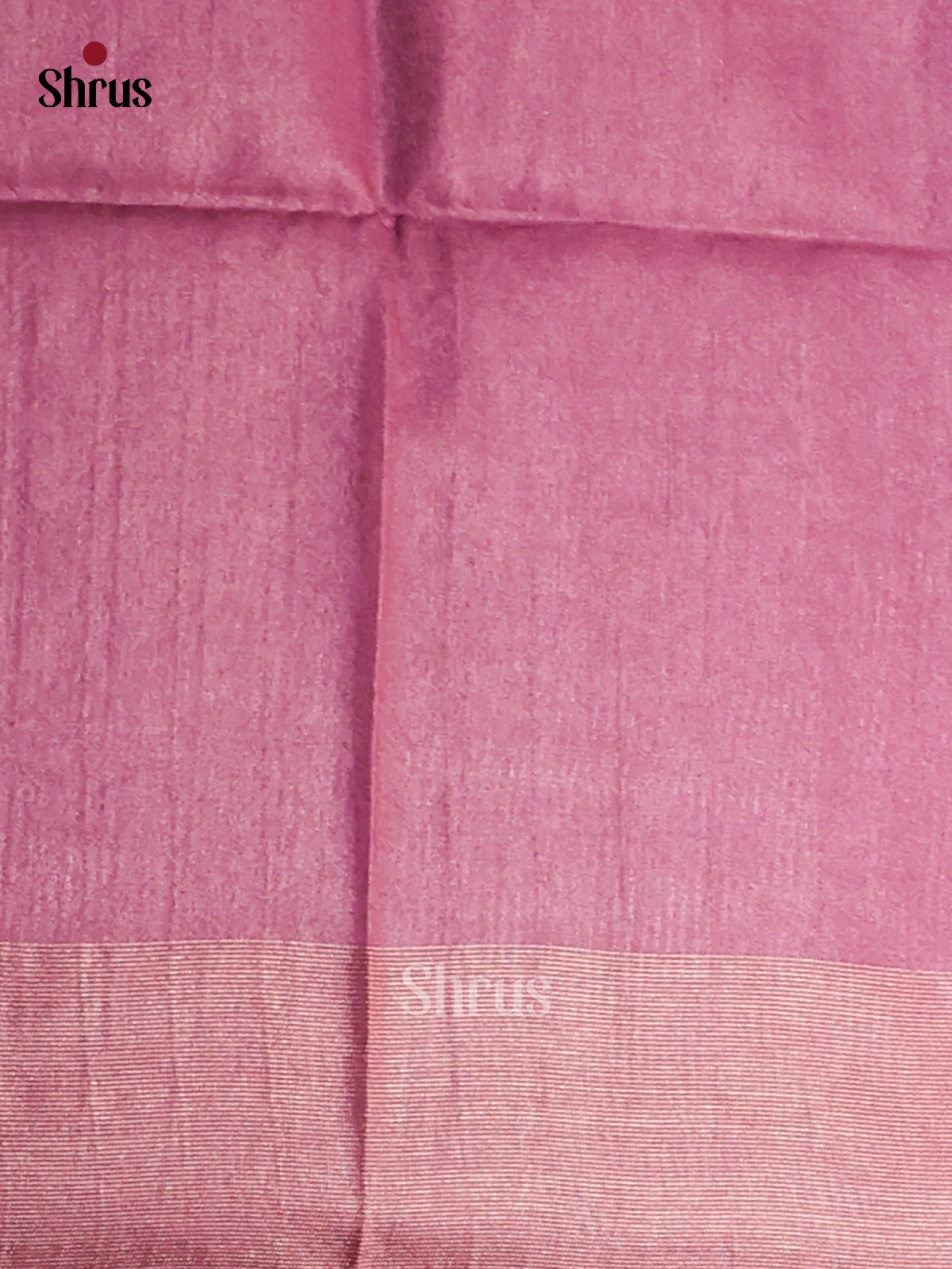 Onion Pink - Semi Tussar Saree - Shop on Shrus.com