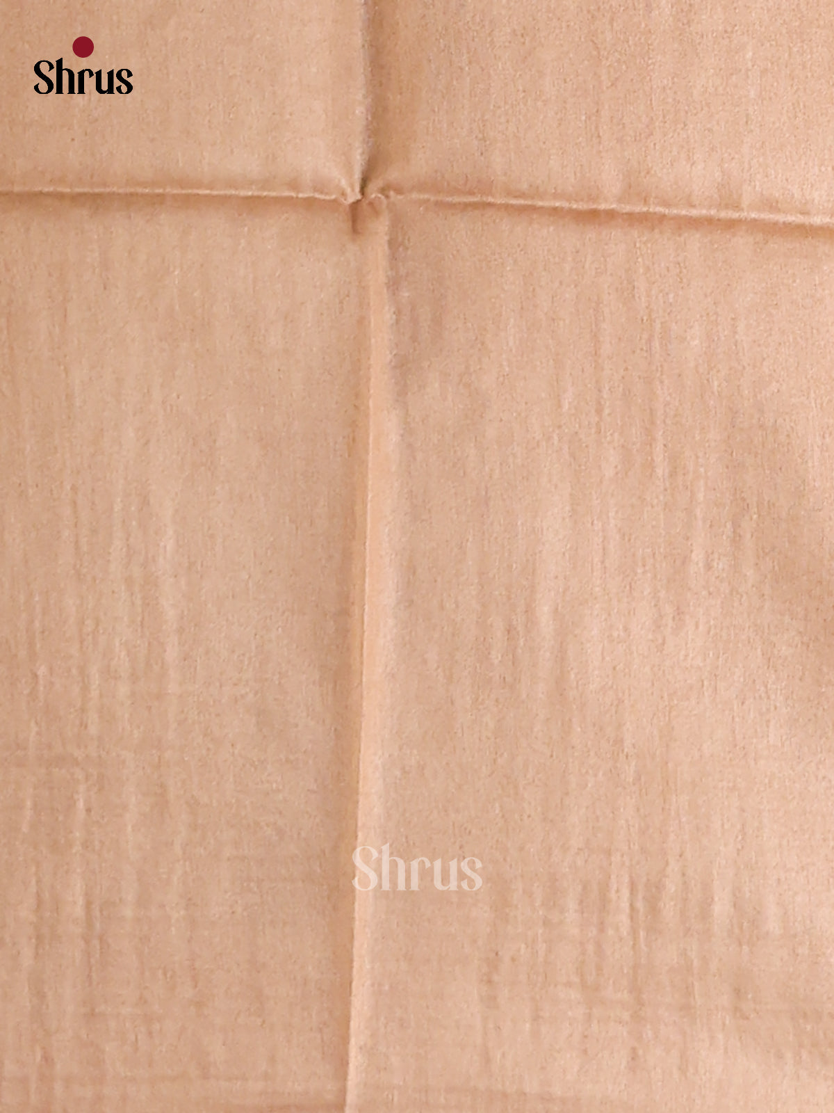 Brown & Cream- Semi Tussar Saree - Shop on Shrus.com