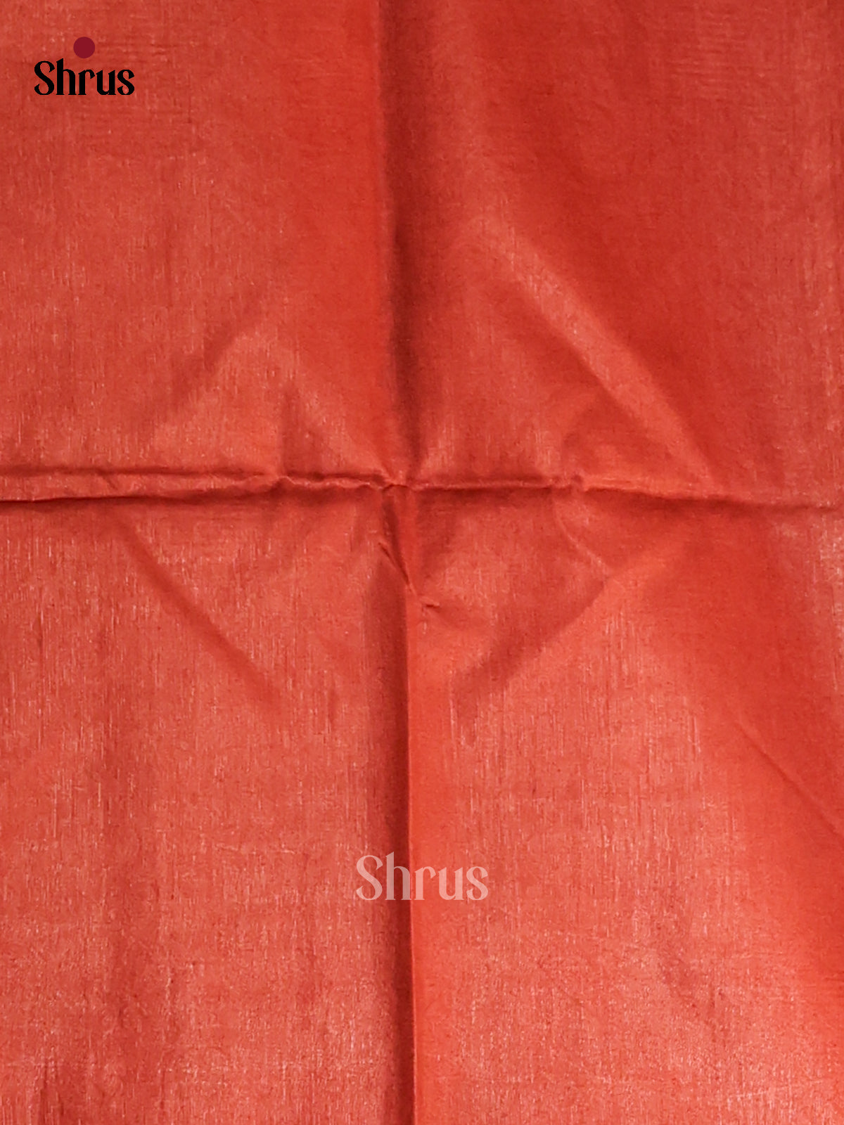 Pastel Blue & Red- Semi Tussar Saree - Shop on Shrus.com