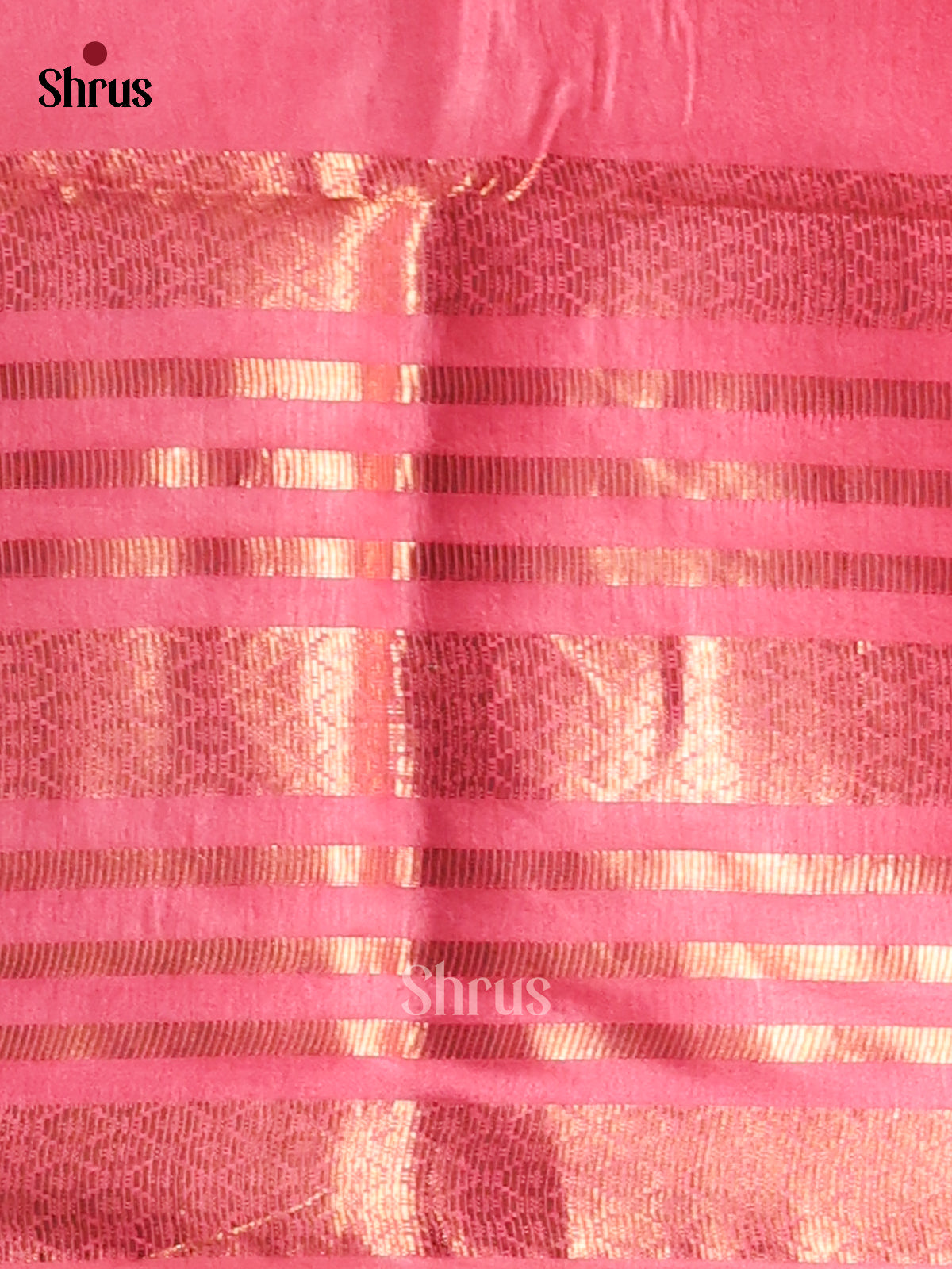 Grey & Orangish Pink - Semi Tussar Saree - Shop on Shrus.com