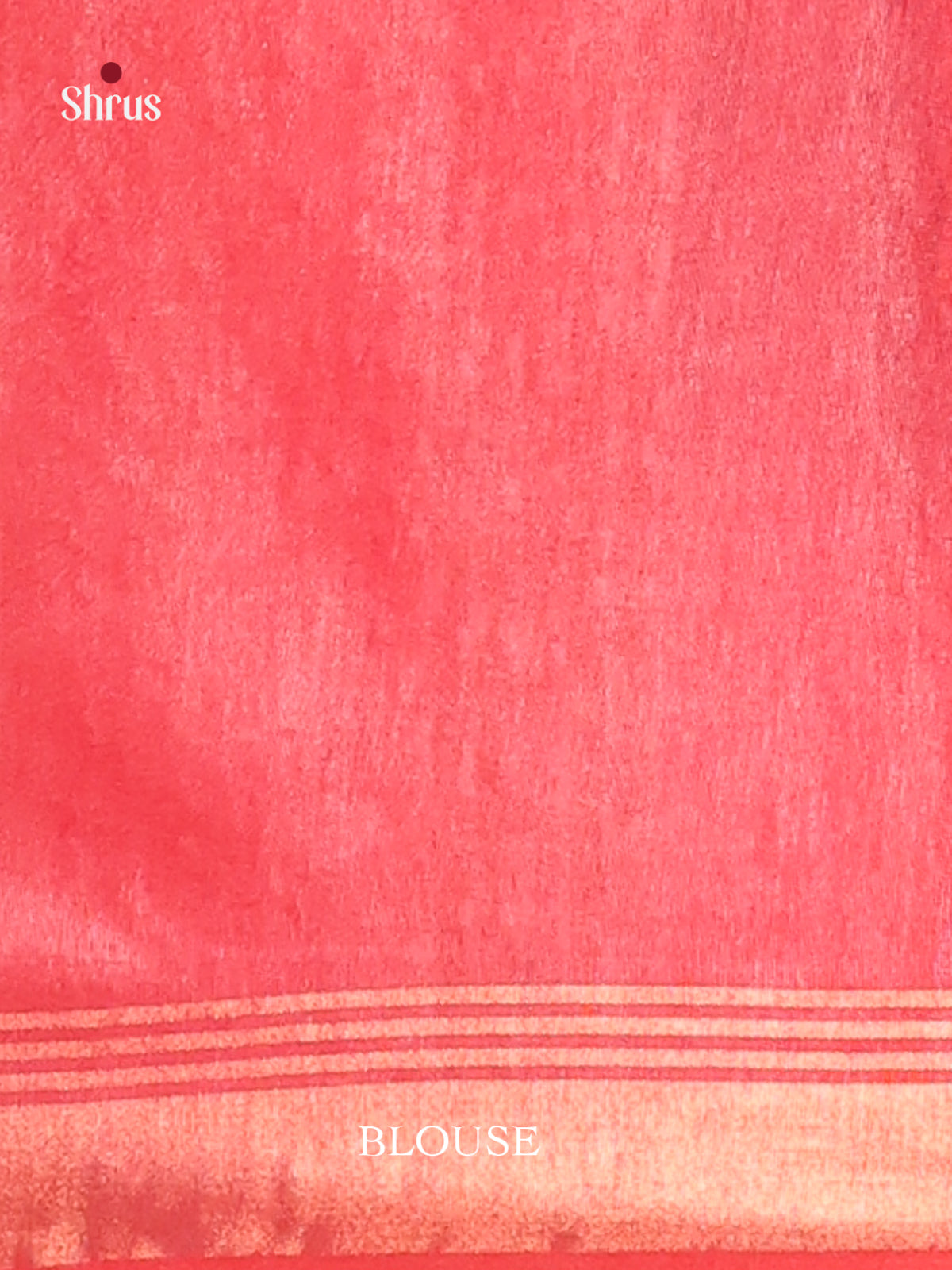 Blue & Red - Semi Tussar Saree - Shop on Shrus.com