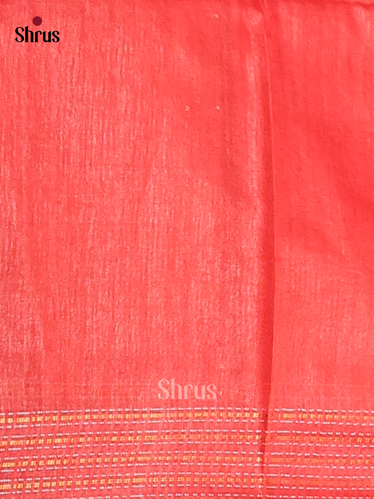 Black & Red- Semi Tussar Saree - Shop on Shrus.com