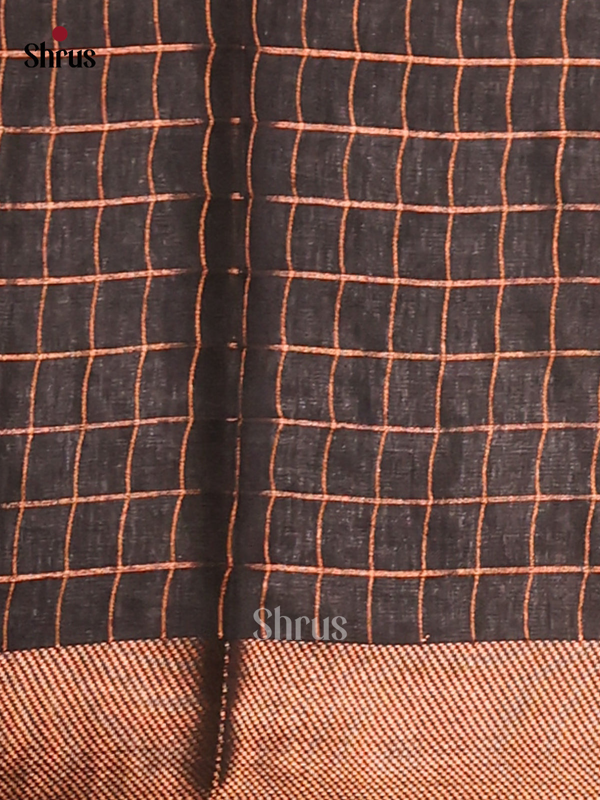 Black - Semi Tussar Saree - Shop on Shrus.com