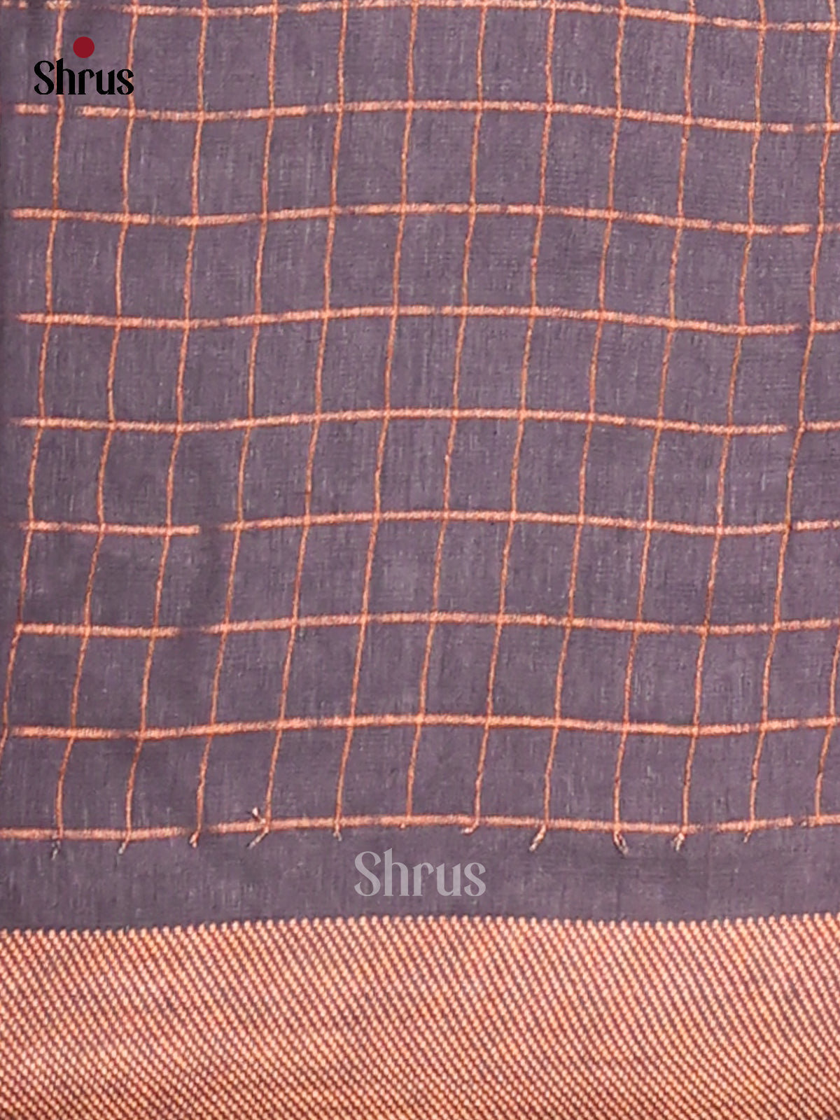 Grey- Semi Tussar Saree - Shop on Shrus.com