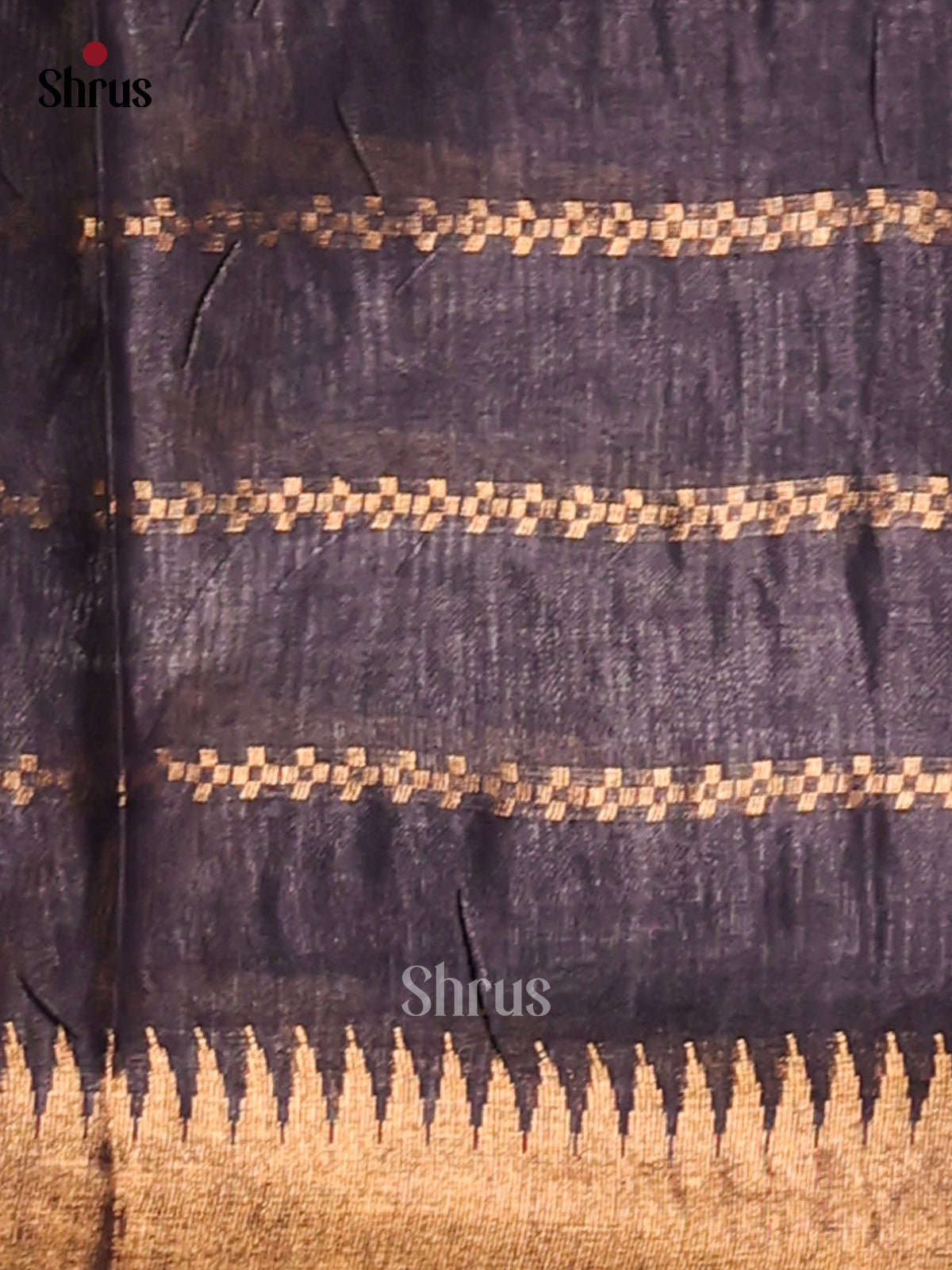 Chutney Green & Blue - Semi Tussar Saree - Shop on Shrus.com