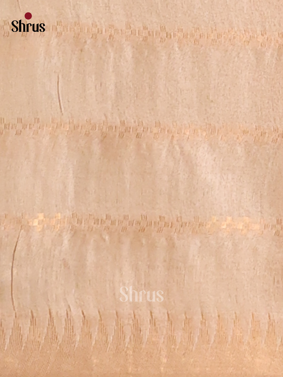 Purple & Cream - Semi Tussar Saree - Shop on Shrus.com