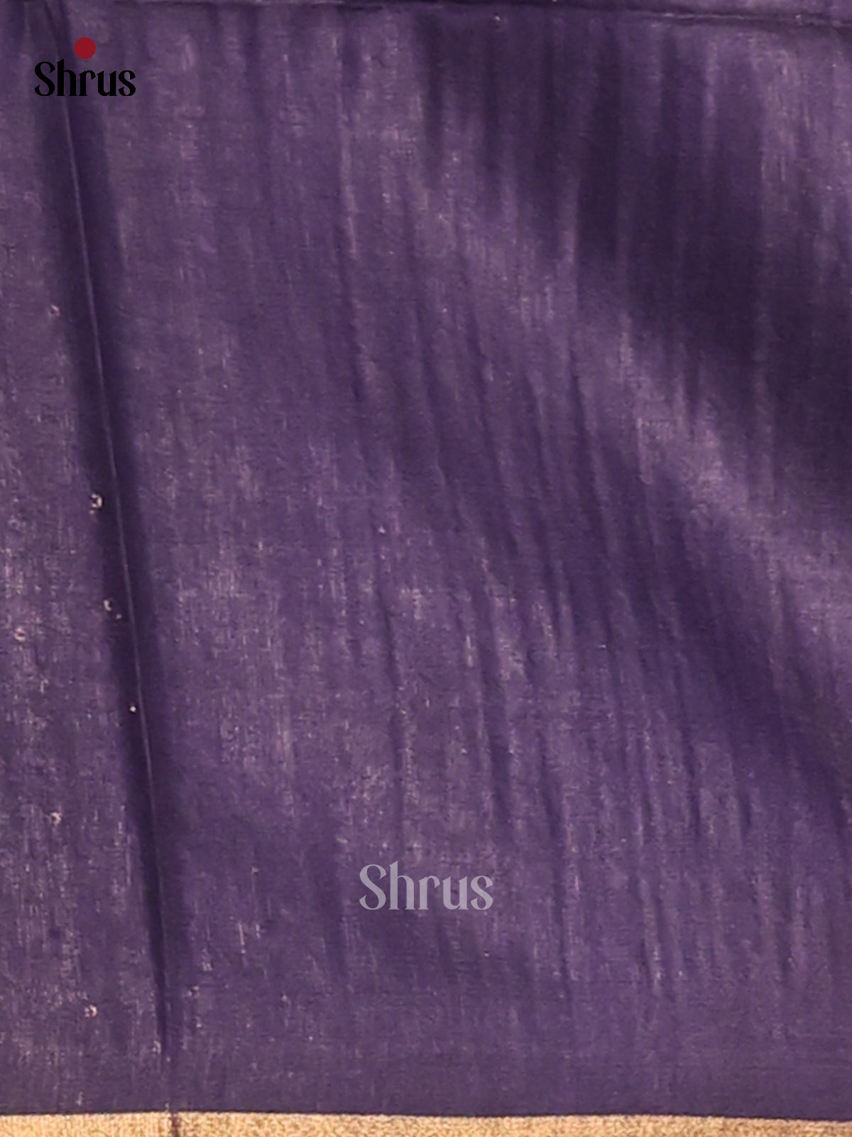 Brown & Blue - Semi Tussar Saree - Shop on Shrus.com