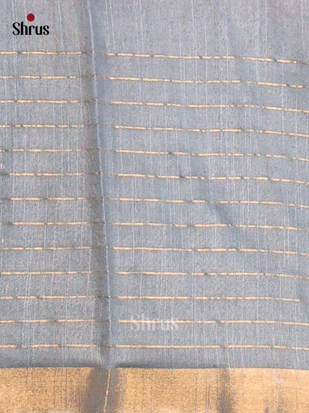 Pink & Grey - Semi Tussar Saree - Shop on Shrus.com