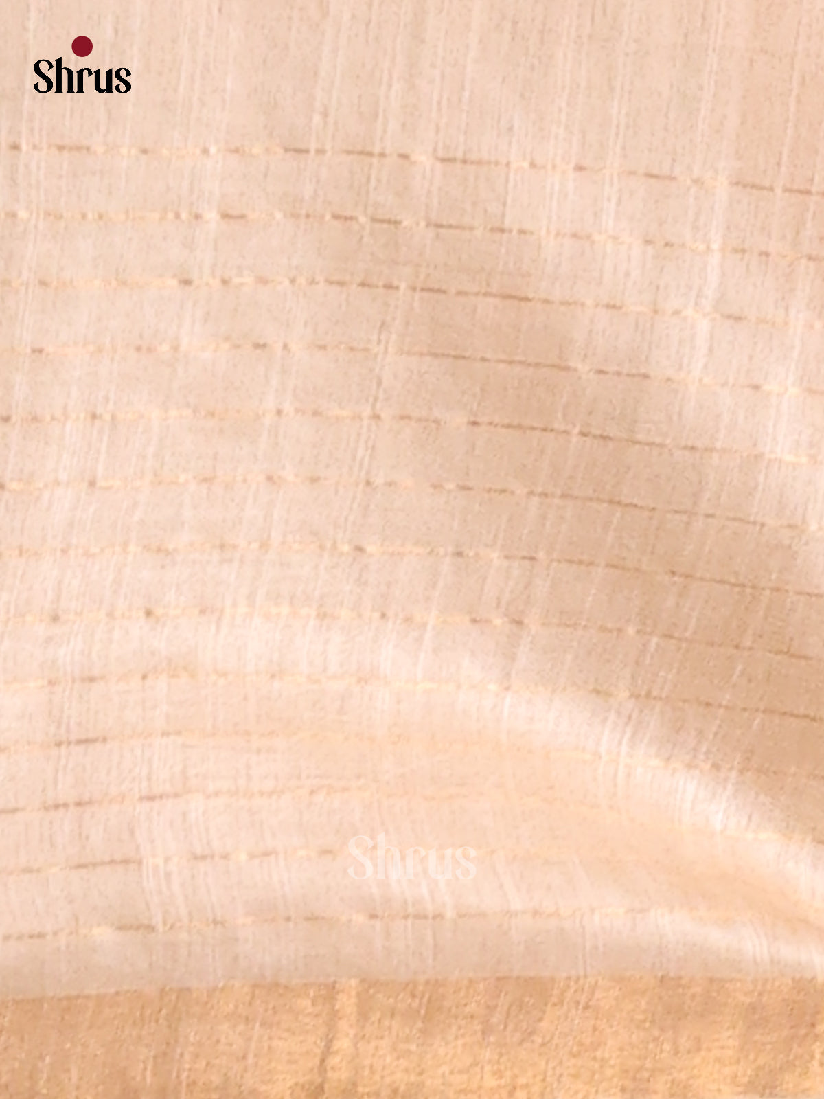 Pink & Cream- Semi Tussar Saree - Shop on Shrus.com