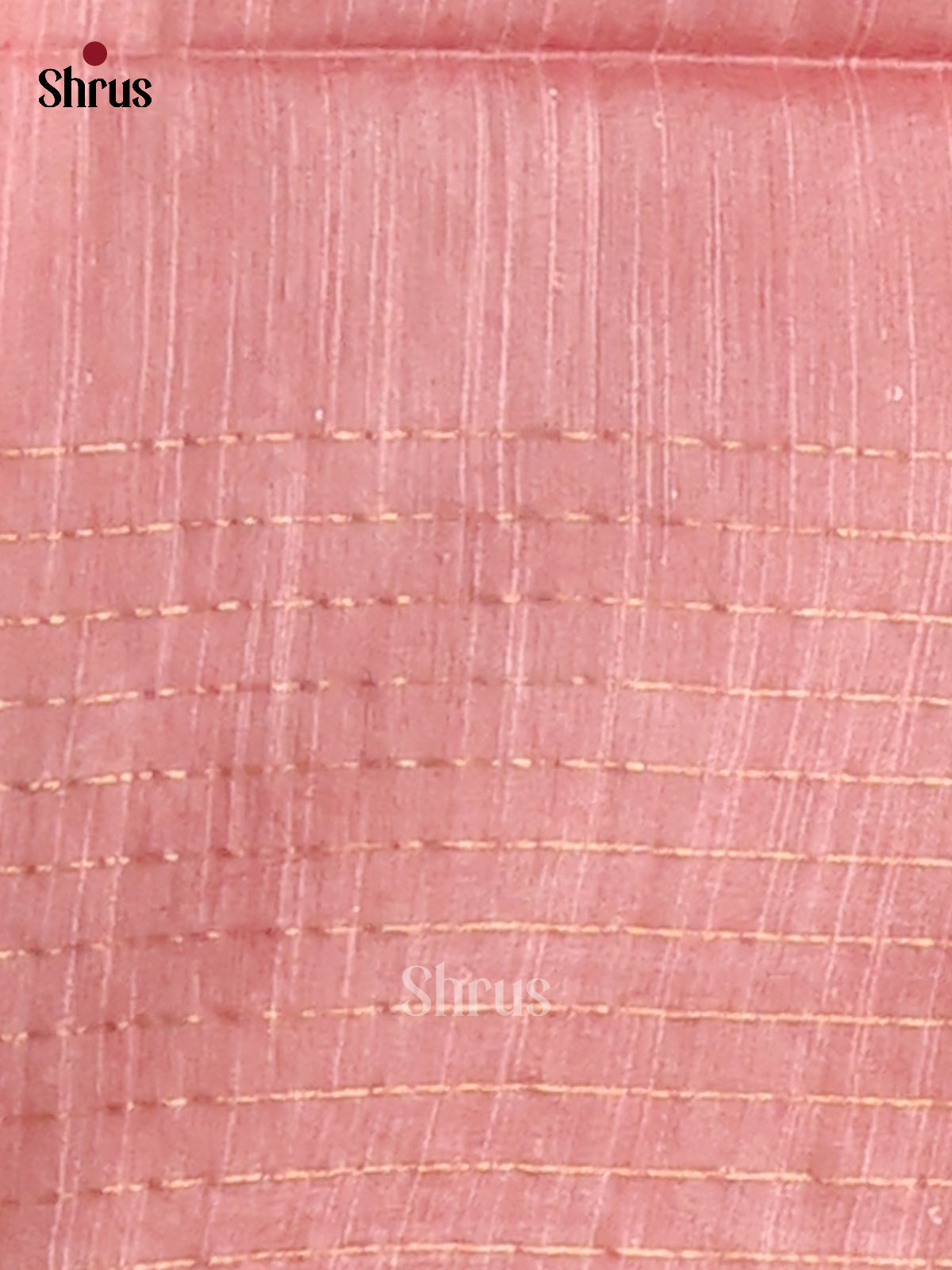 Cream & Pink- Semi Tussar Saree - Shop on Shrus.com