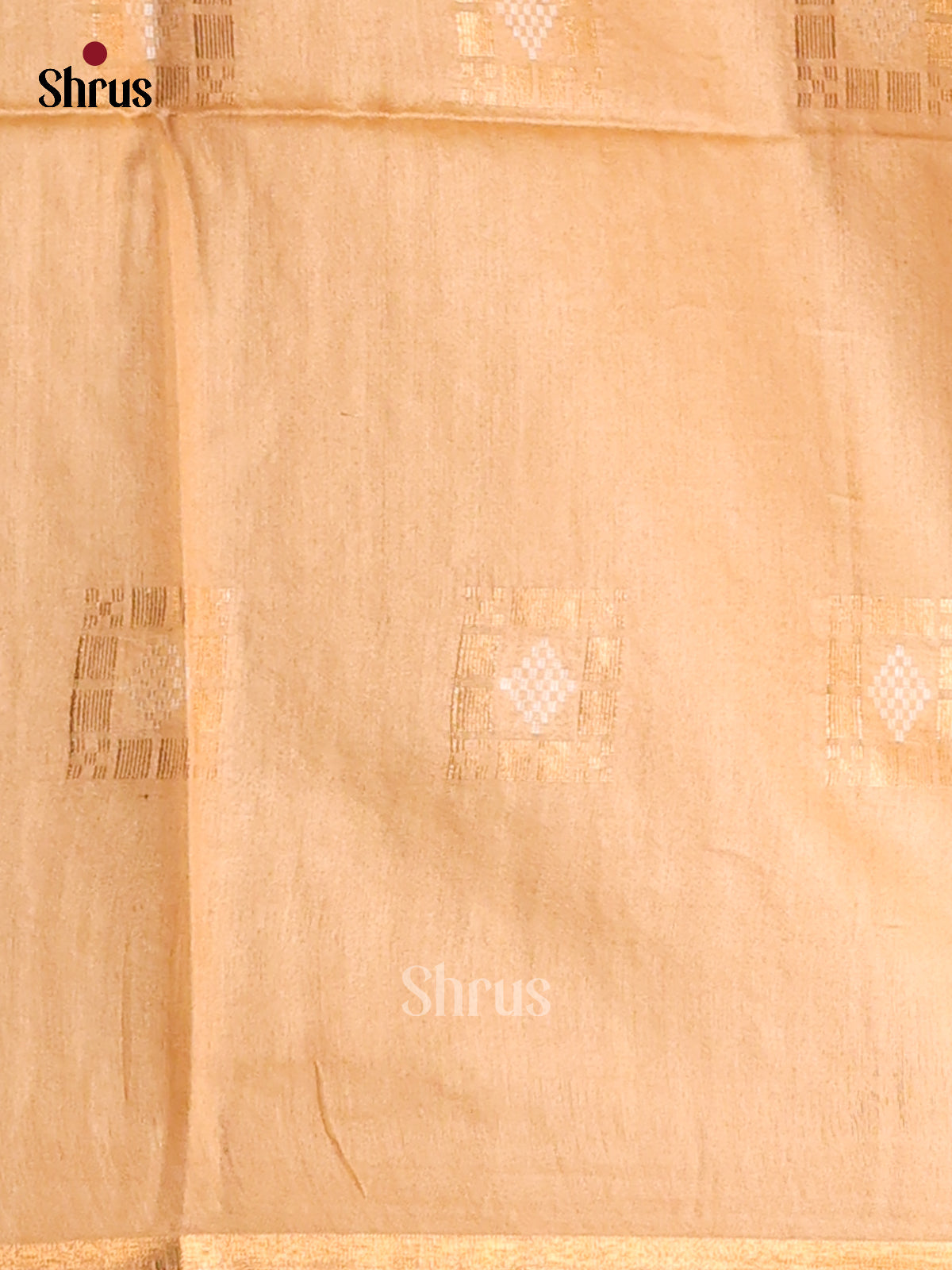 Maroon with Cream- Semi Tussar Saree - Shop on Shrus.com