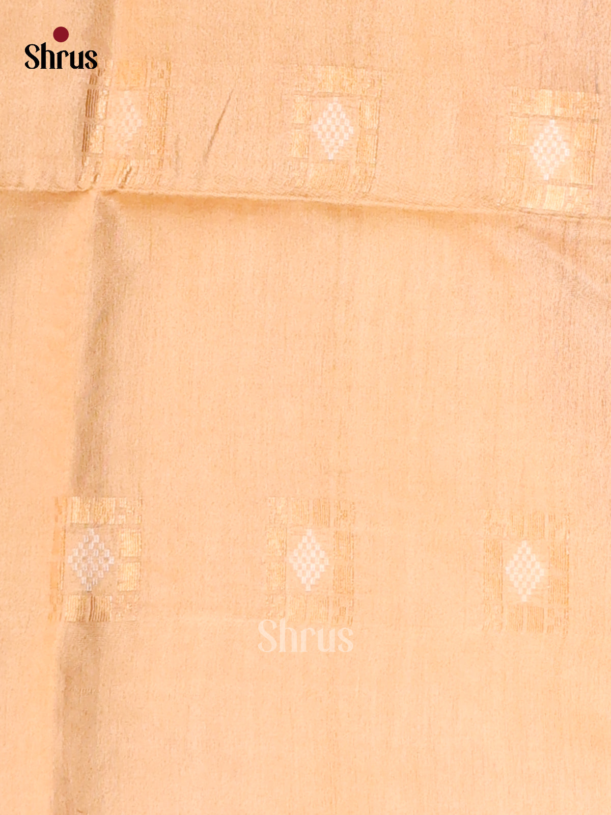 Maroon with Cream- Semi Tussar Saree - Shop on Shrus.com