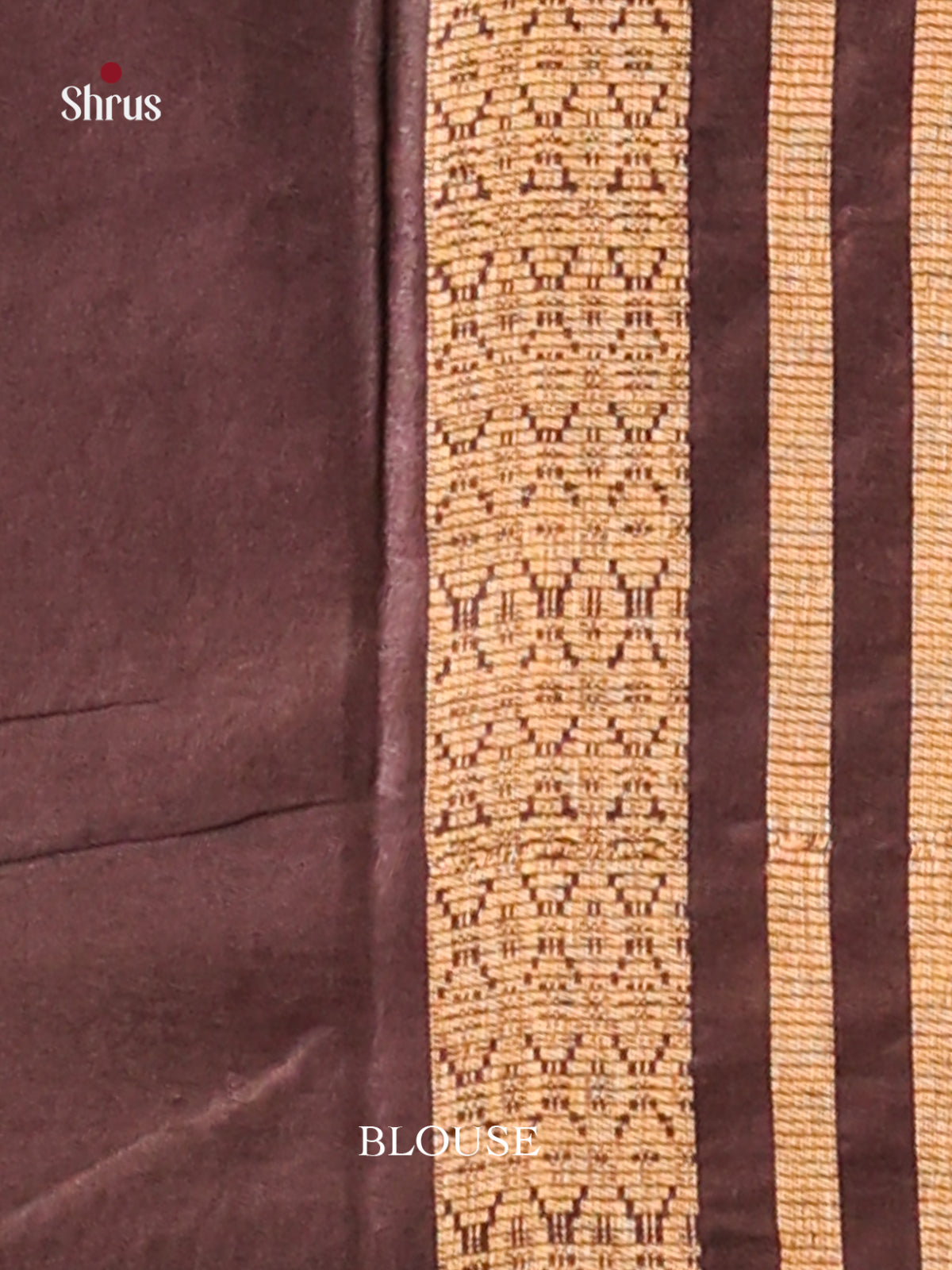Mustardy green & Brown - Semi Tussar saree - Shop on Shrus.com