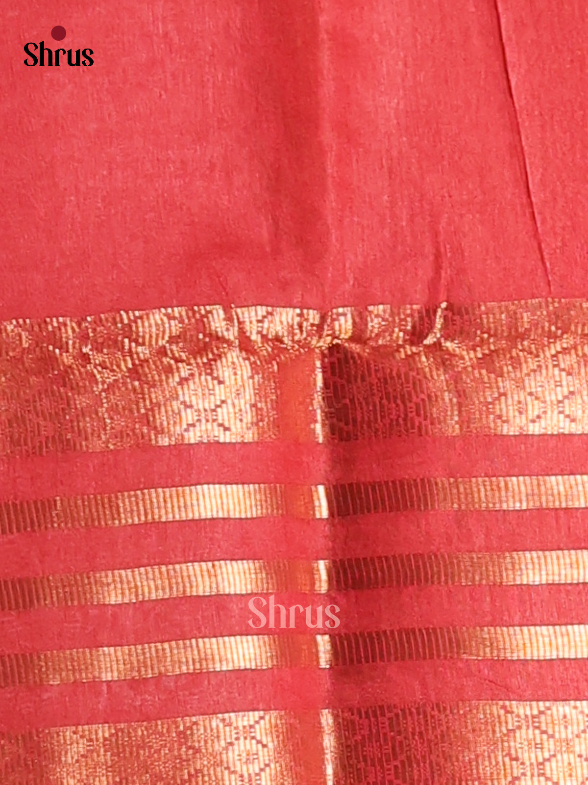 Green & Orangish Pink - Semi Tussar Saree - Shop on Shrus.com