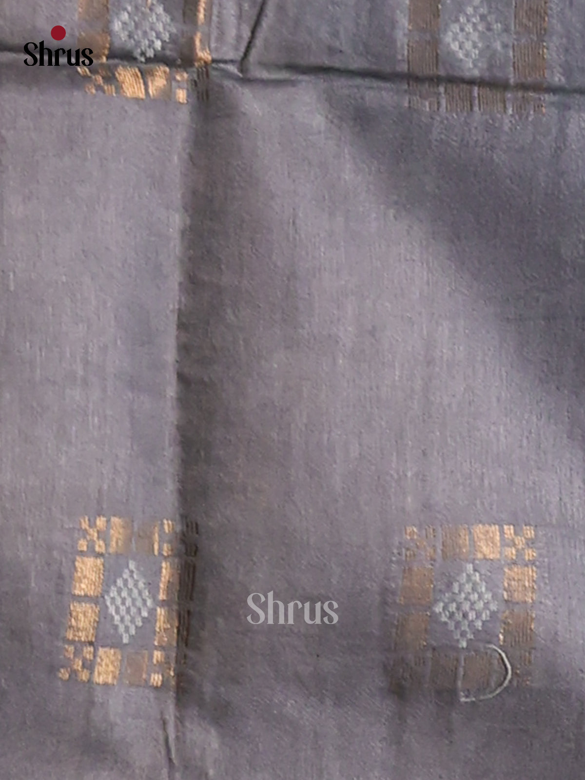 Blue & Grey- Semi Tussar Saree - Shop on Shrus.com