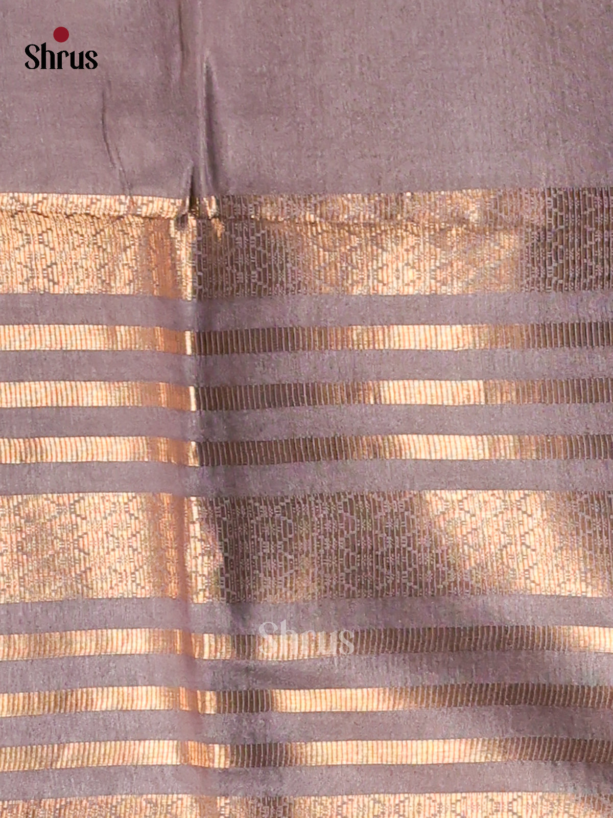 Pink & Grey- Semi Tussar Saree - Shop on Shrus.com