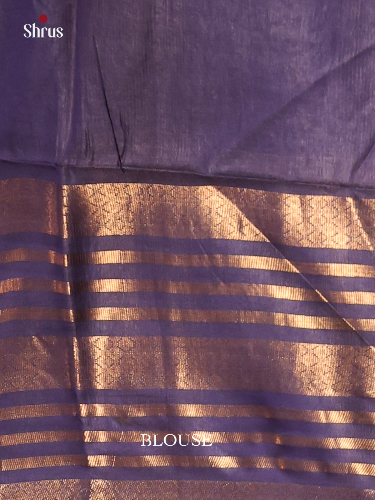 Brown & Blue - Semi Tussar Saree - Shop on Shrus.com
