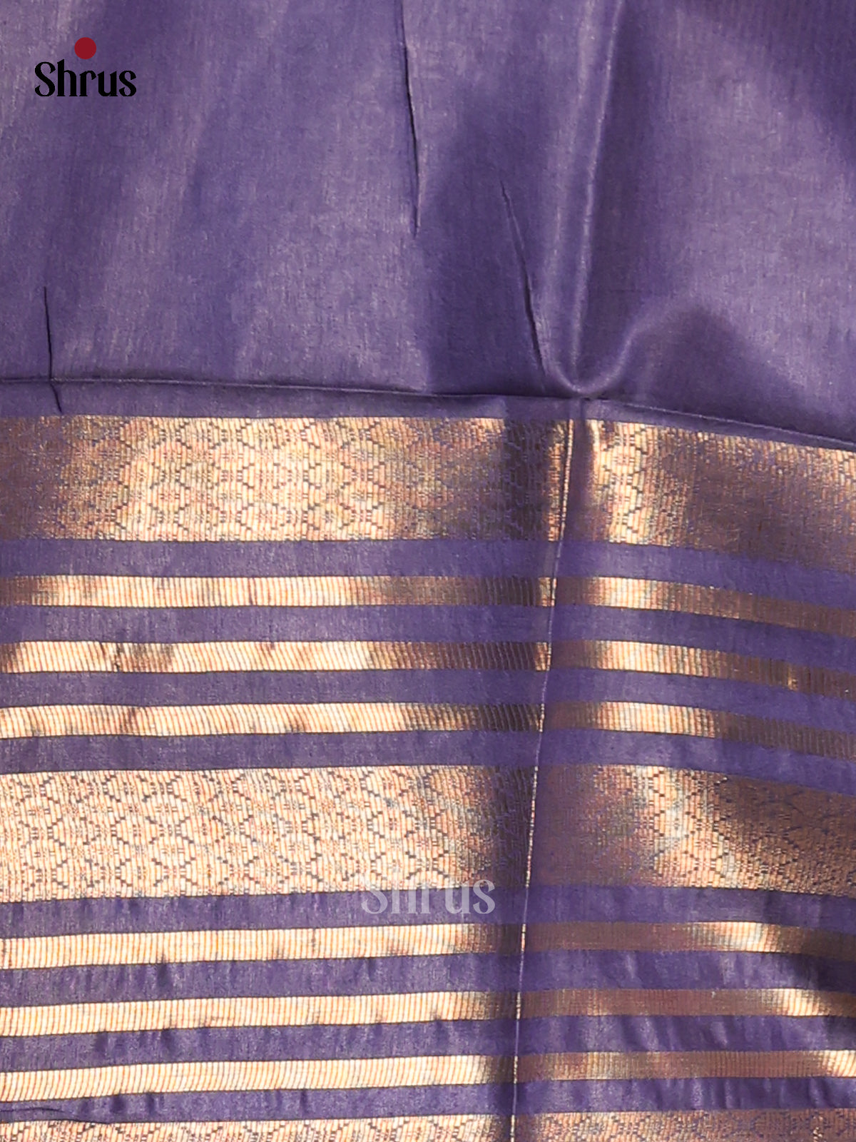 Red & Blue - Semi Tussar Saree - Shop on Shrus.com