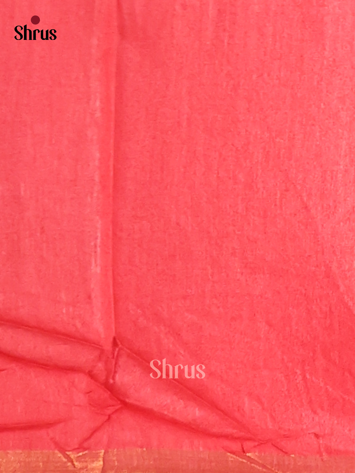 Blue & Orangish Pink- Semi Tussar Saree - Shop on Shrus.com