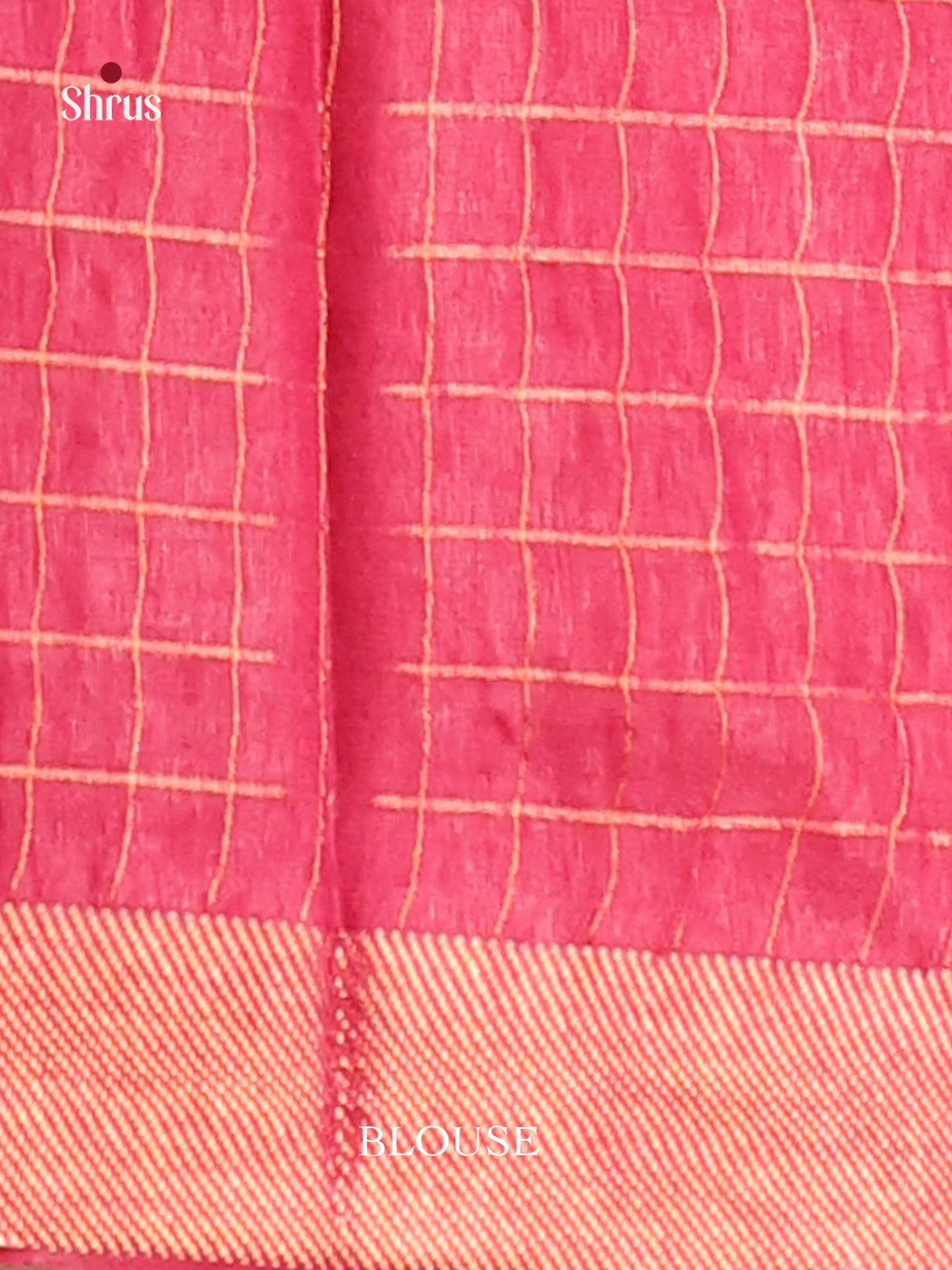 Red - Semi Tussar saree - Shop on Shrus.com
